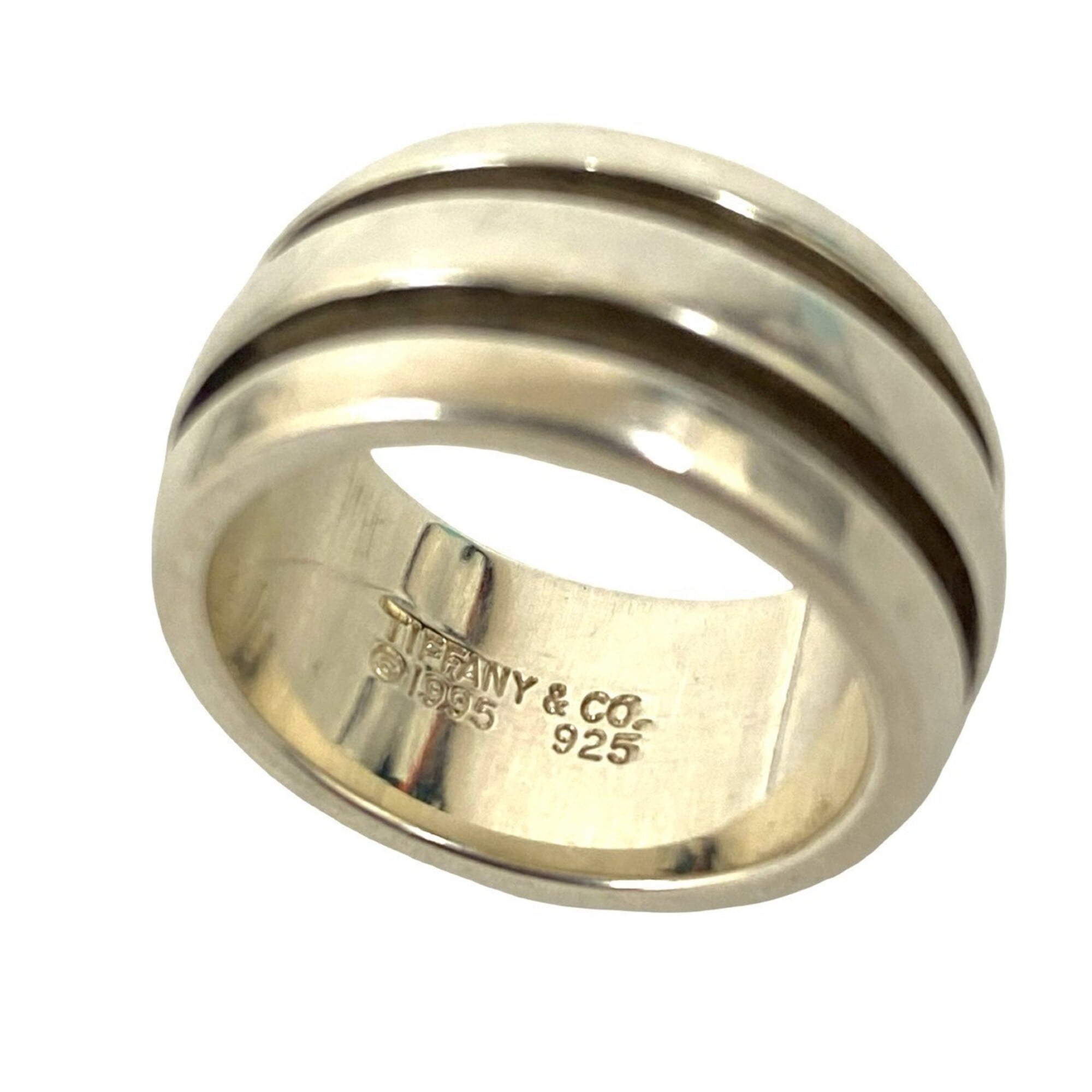 Tiffany Silver Silver 925 Band Ring (Pre-Owned)