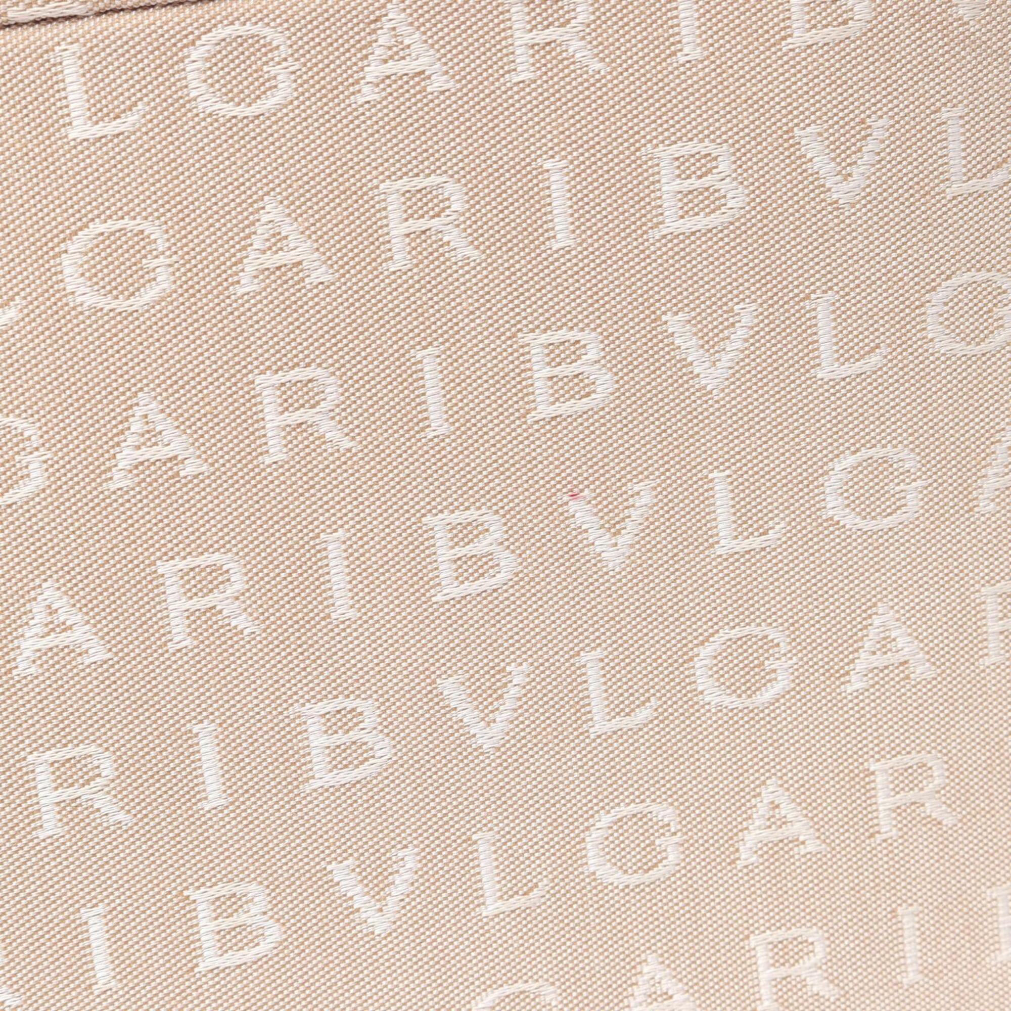 Bvlgari Beige Brown Canvas Leather Handbag Tote Bag (Pre-Owned)