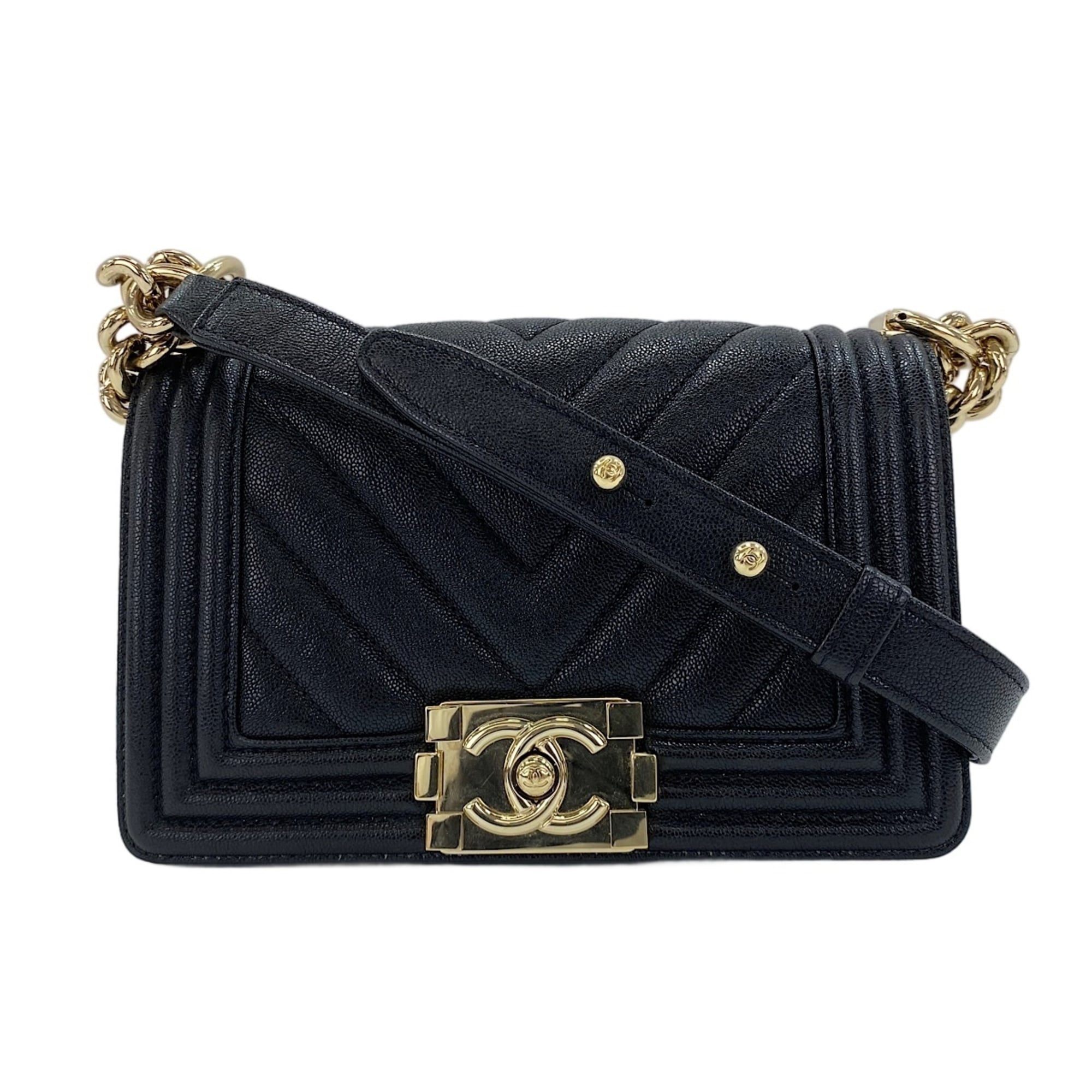 Chanel Boy Chanel Black Shoulder Bag (Pre-Owned)
