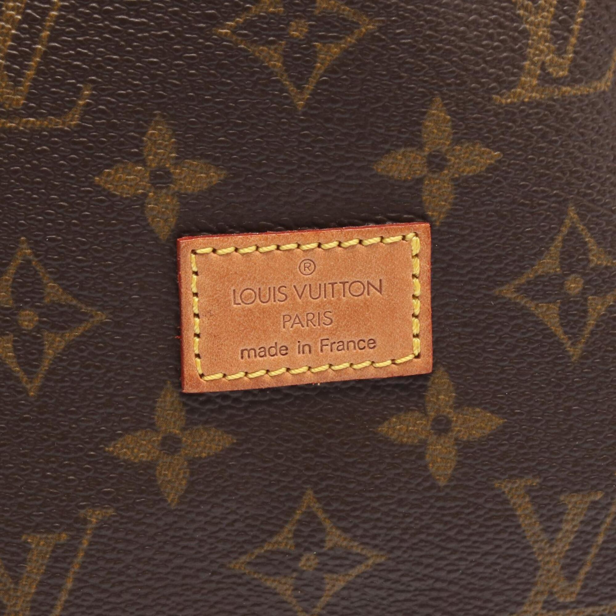 Louis Vuitton Brown Monogram Coated Canvas Leather Handbag Shoulder Bag (Pre-Owned)
