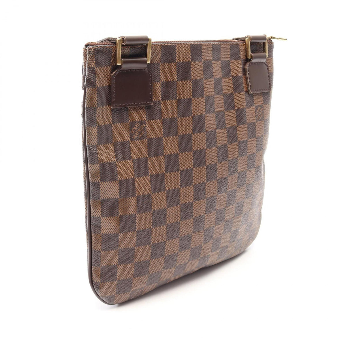 Louis Vuitton Brown Ebene Coated Canvas Leather Handbag Pochette Shoulder Bag (Pre-Owned)