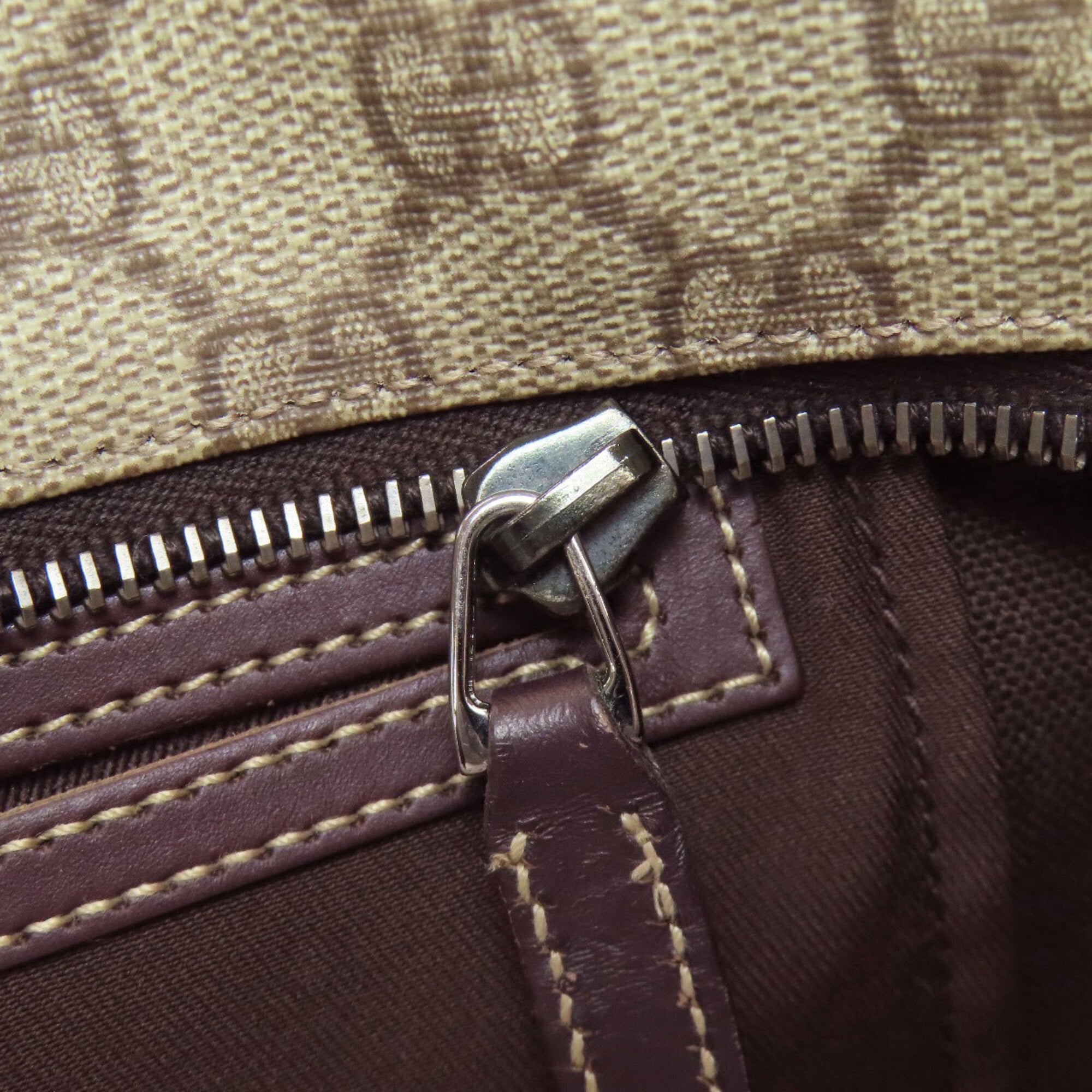 Gucci Brown Pvc Tote Bag (Pre-Owned)