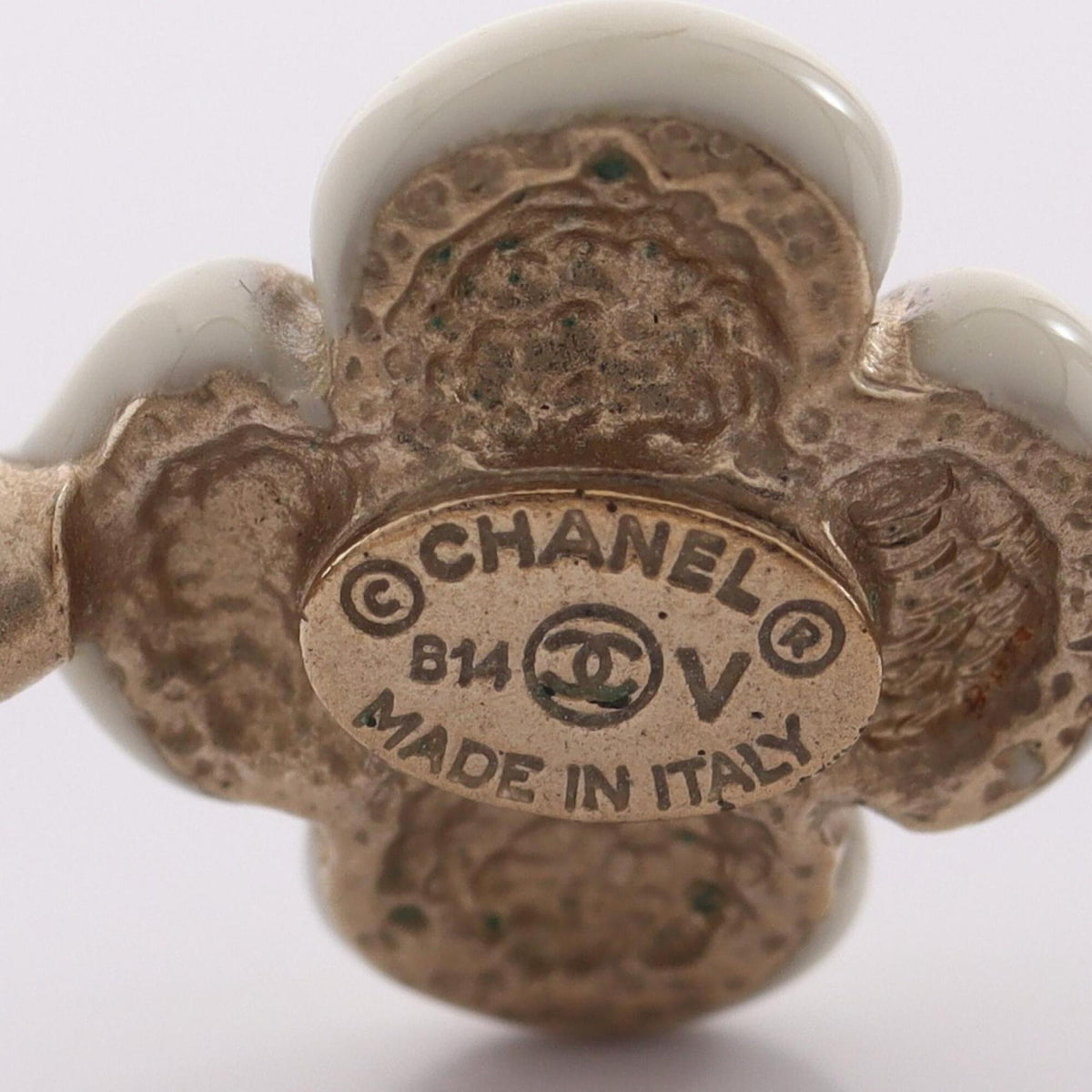 Chanel Gold White Gold Plating Band Ring (Pre-Owned)