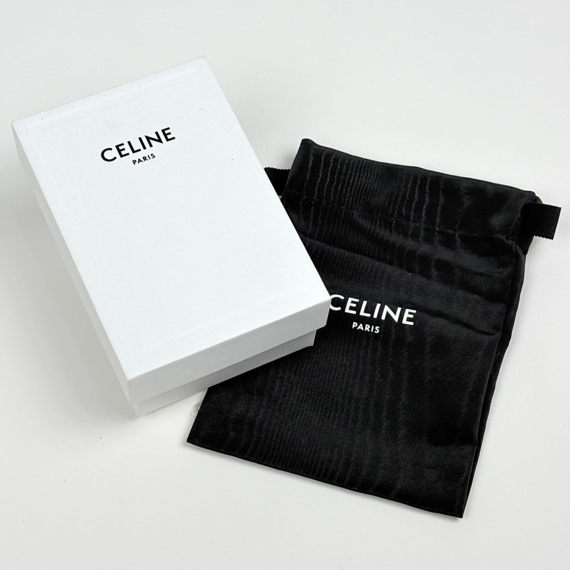 Celine Black Leather Wallet (Tri-Fold) (Pre-Owned)