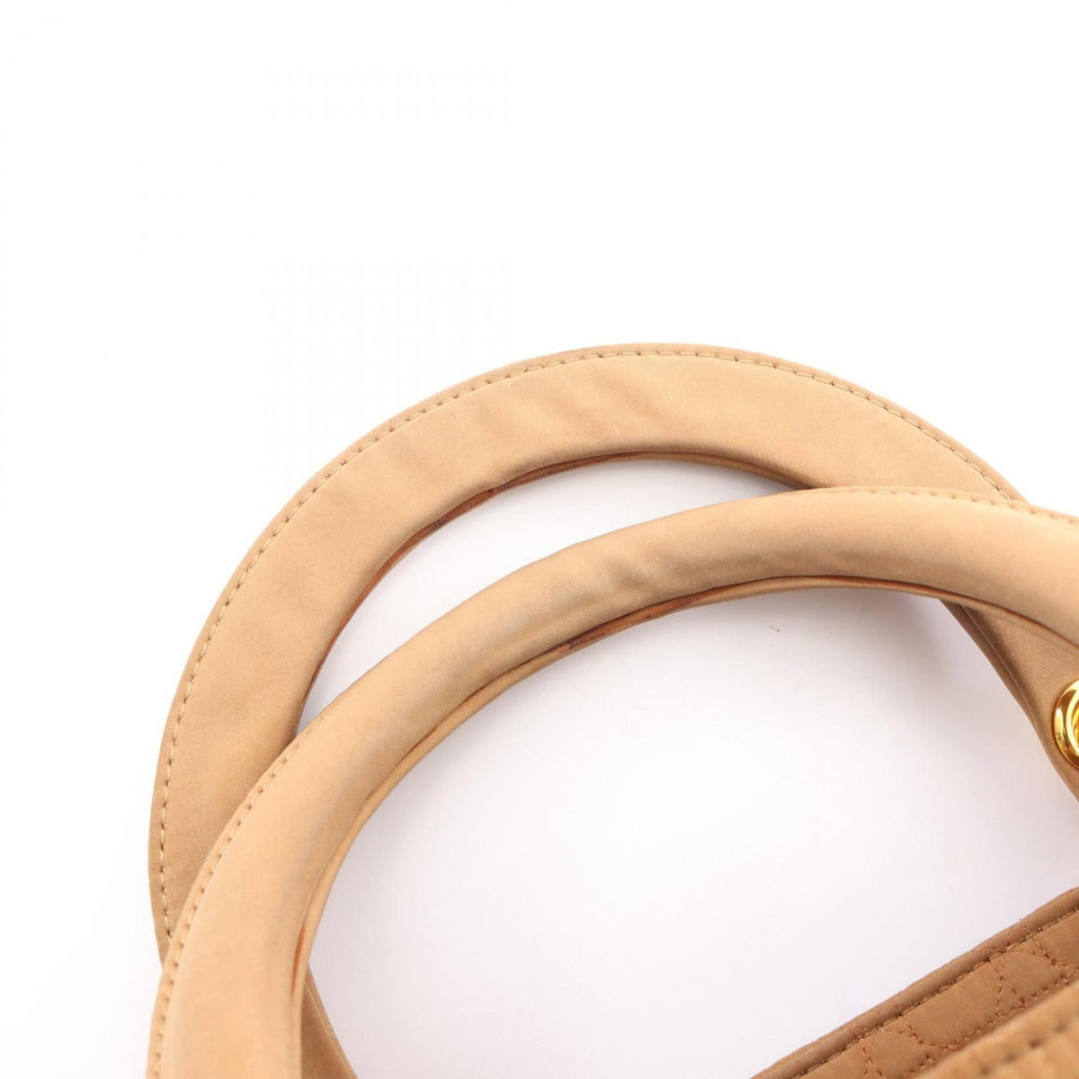 Christian Dior Beige Nylon Handbag Tote Bag (Pre-Owned)