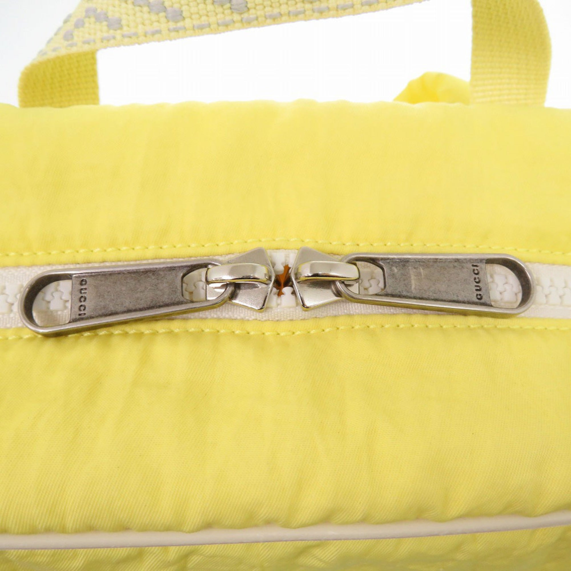 Gucci Yellow Nylon Backpack (Pre-Owned)
