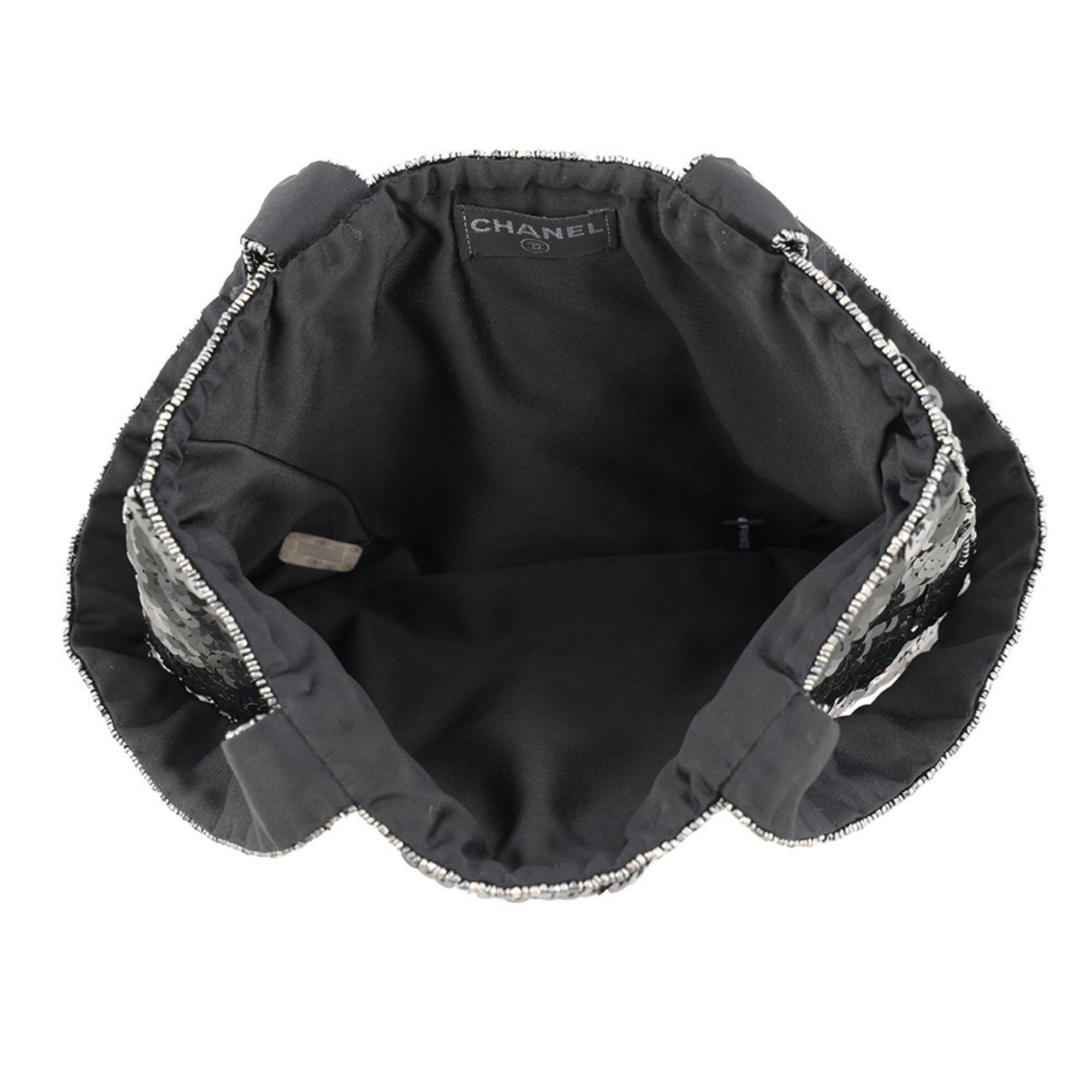 Chanel Black Spangles Handbag (Pre-Owned)