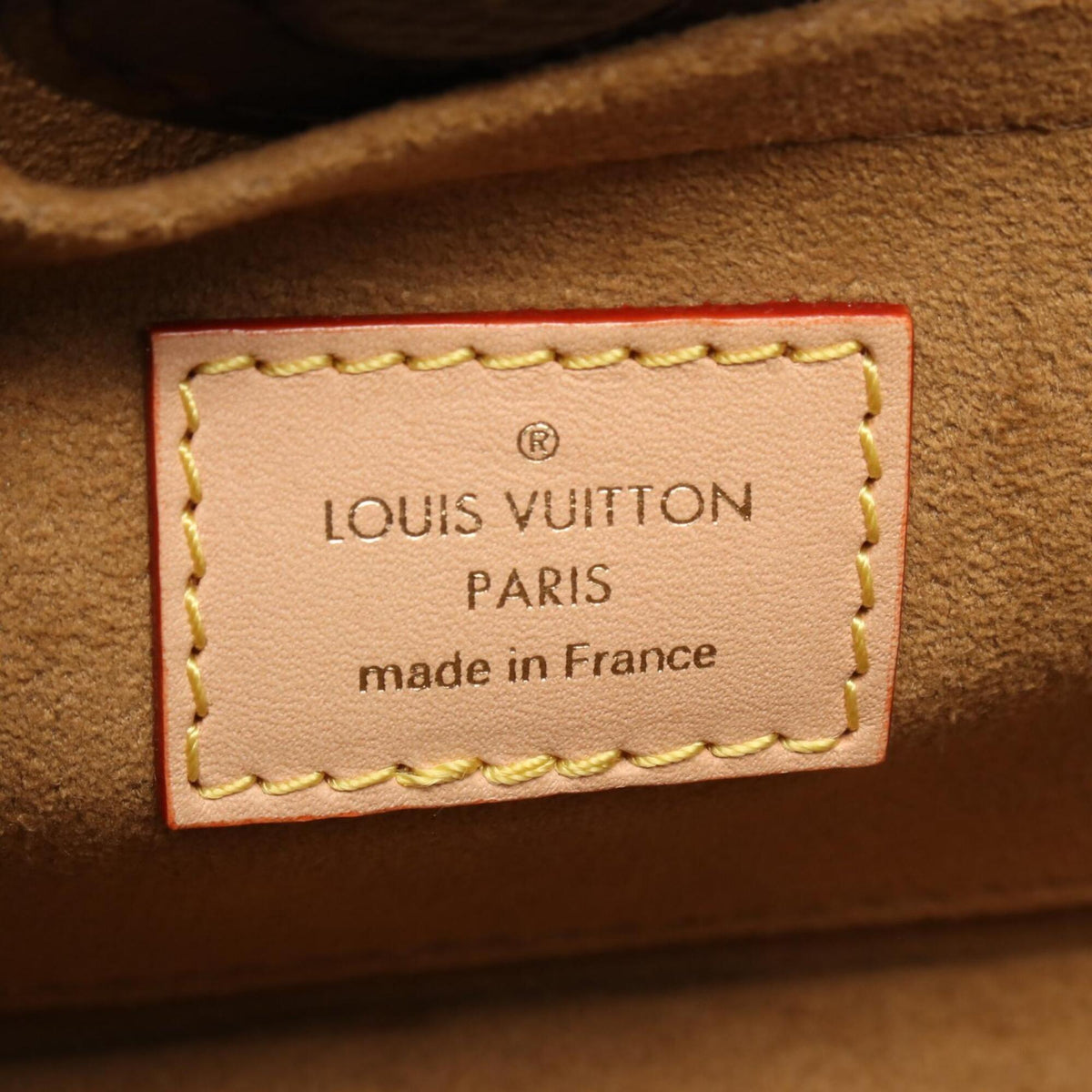 Louis Vuitton Brown Pvc Coated Canvas Leather Handbag (Pre-Owned)