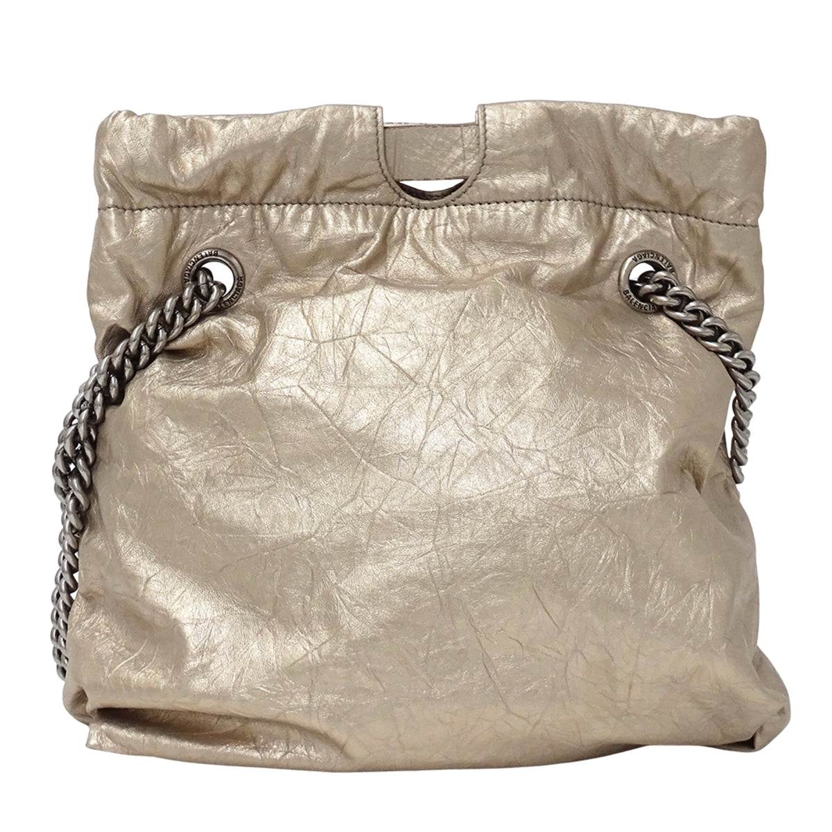 Balenciaga Metallic Leather Handbag Shoulder Bag (Pre-Owned)