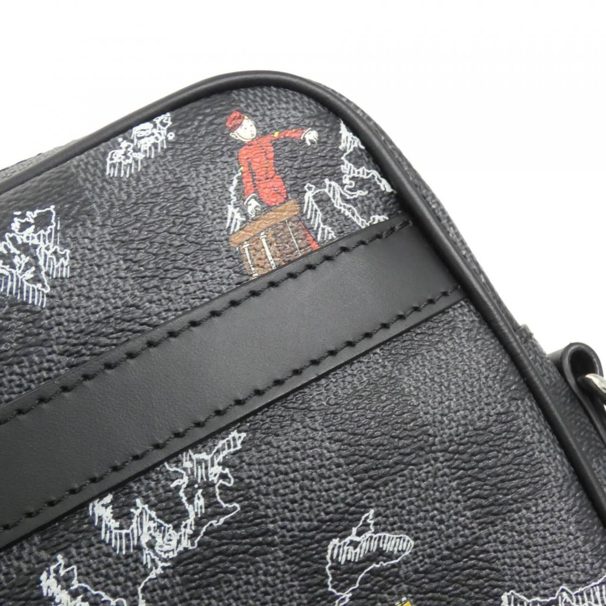 Louis Vuitton Graphite Coated Canvas Shoulder Bag (Pre-Owned)
