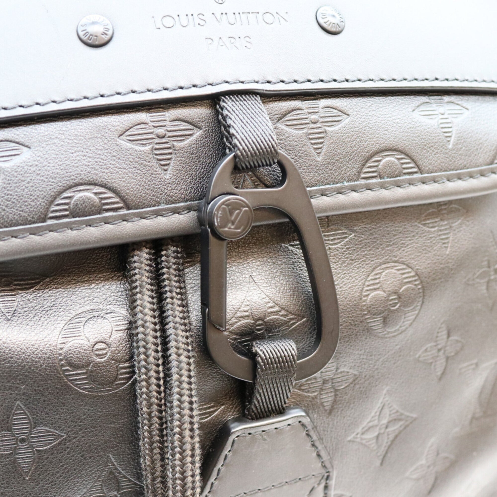 Louis Vuitton Black Monogram Shadow Backpack (Pre-Owned)