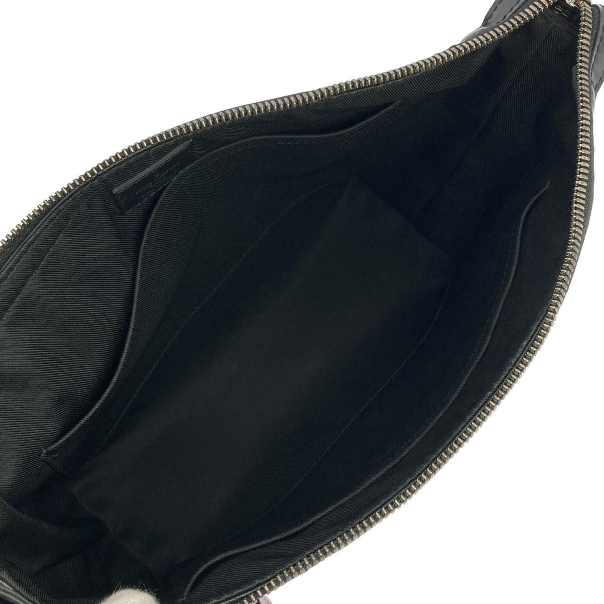 Louis Vuitton Black Coated Canvas Shoulder Bag (Pre-Owned)