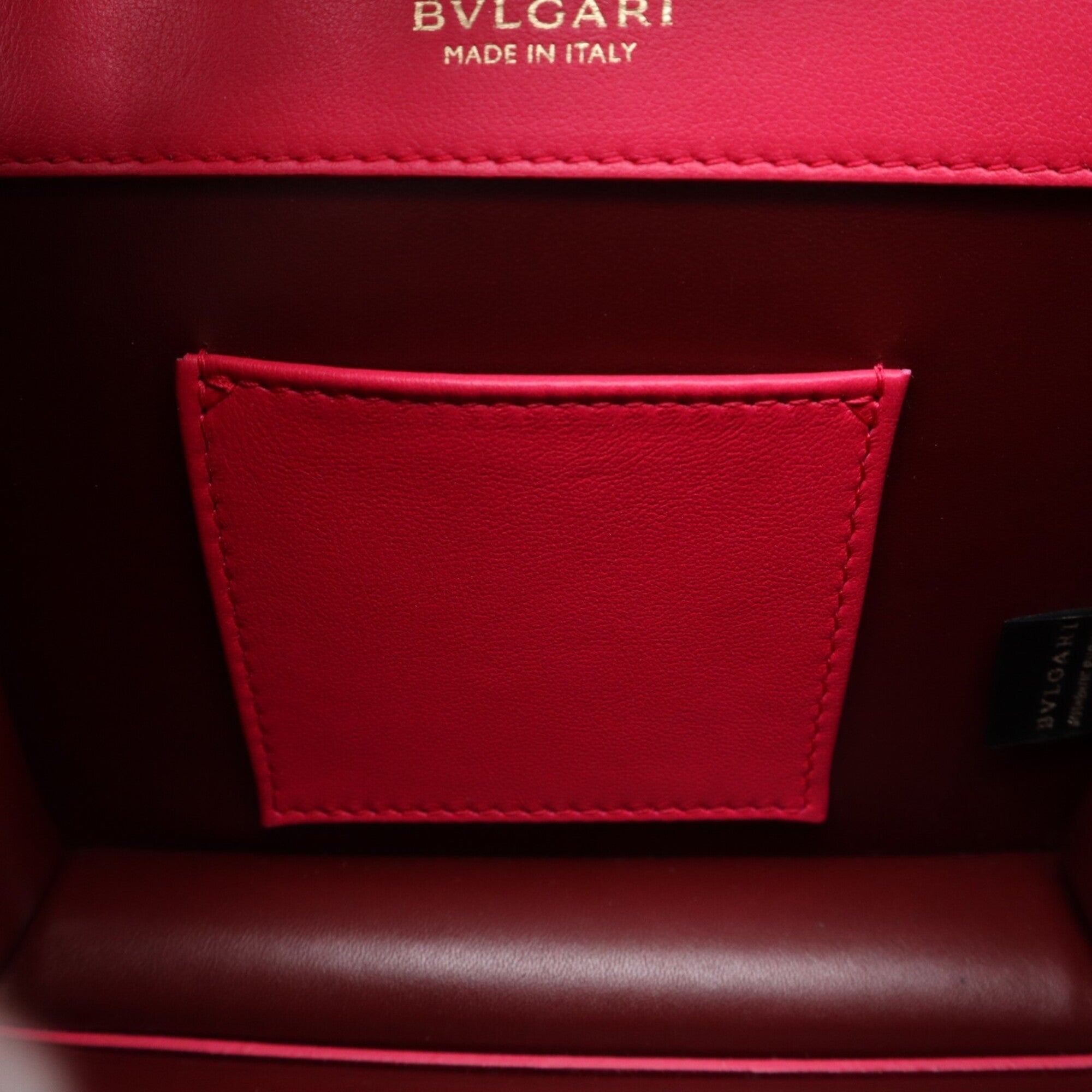 Bvlgari Pink Leather Handbag Shoulder Bag (Pre-Owned)