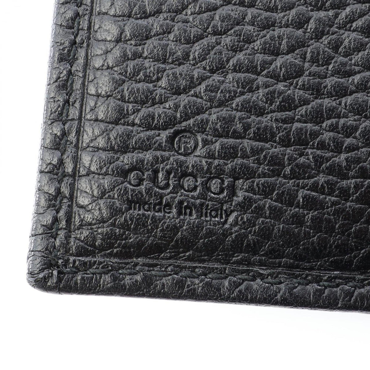 Gucci Black Leather Wallet (Tri-Fold) (Pre-Owned)
