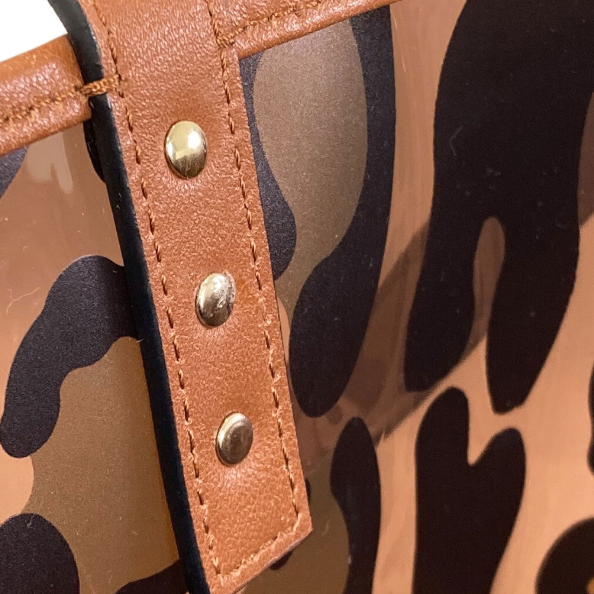 Valentino Brown Vinyl Tote Bag (Pre-Owned)