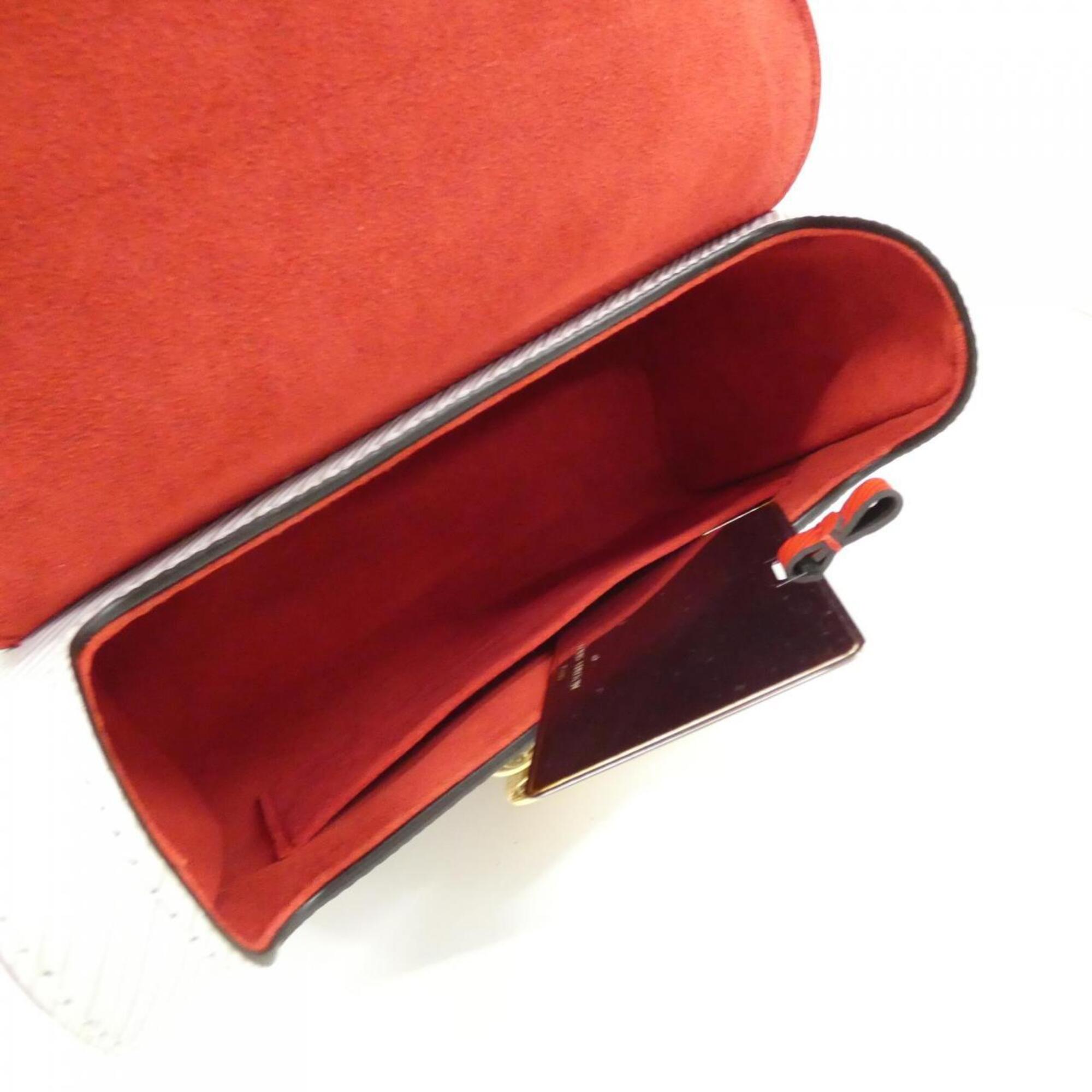 Louis Vuitton Rose Rouge Leather Pouch Shoulder Bag (Pre-Owned)