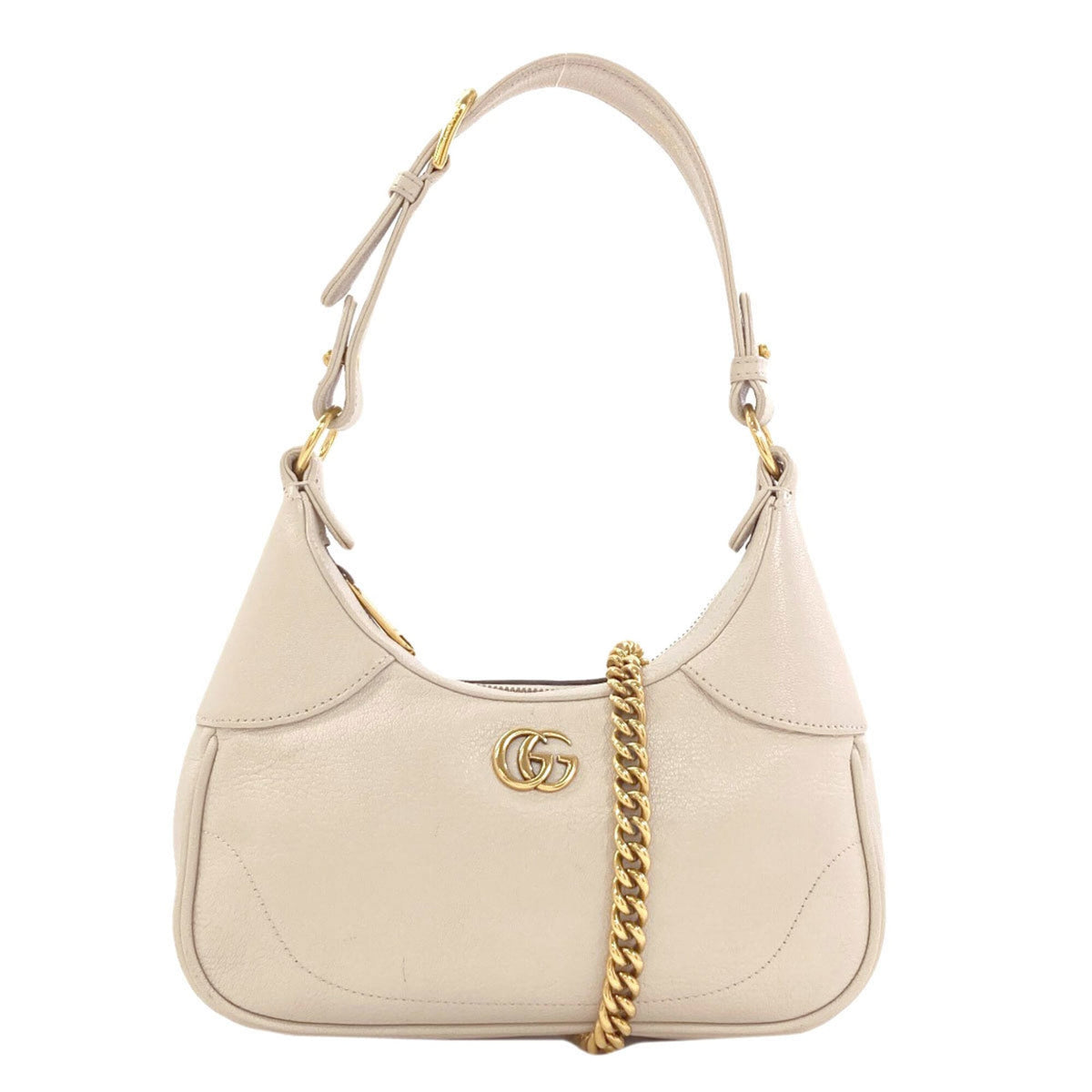 Gucci White Leather Shoulder Bag (Pre-Owned)
