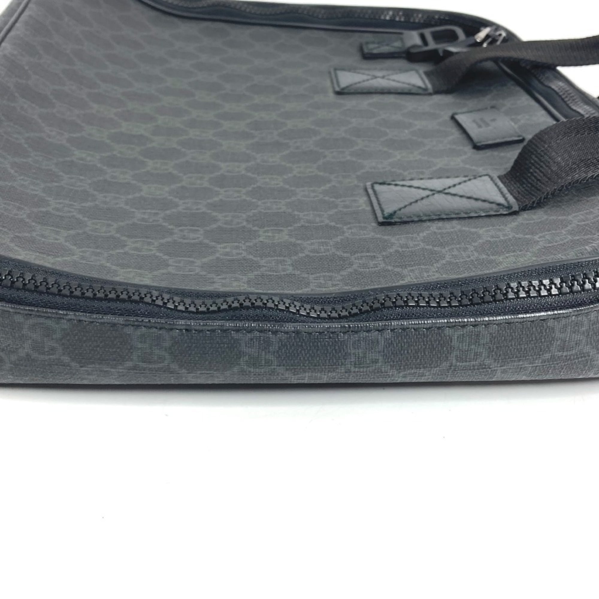 Gucci Black Gg Supreme Handbag Tote Bag (Pre-Owned)