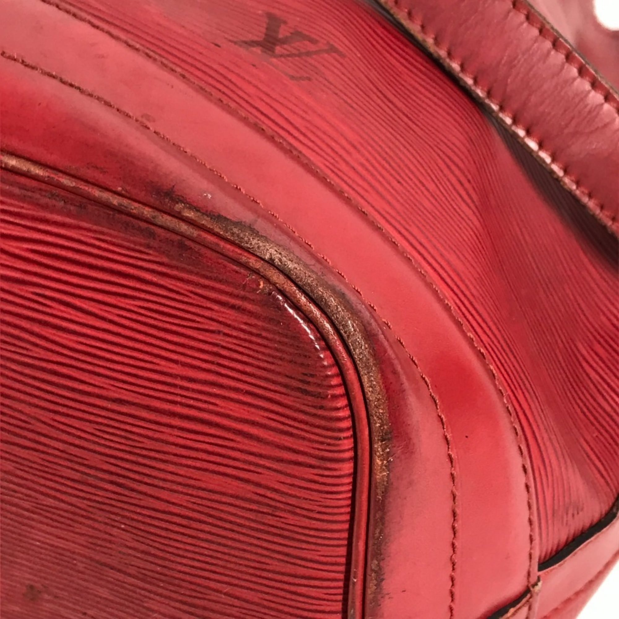 Louis Vuitton Castilian Red Red Color Epi Leather Shoulder Bag (Pre-Owned)