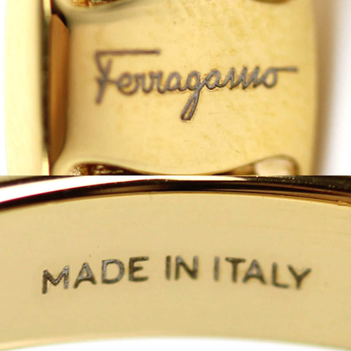 Salvatore Ferragamo Brass Band Ring (Pre-Owned)