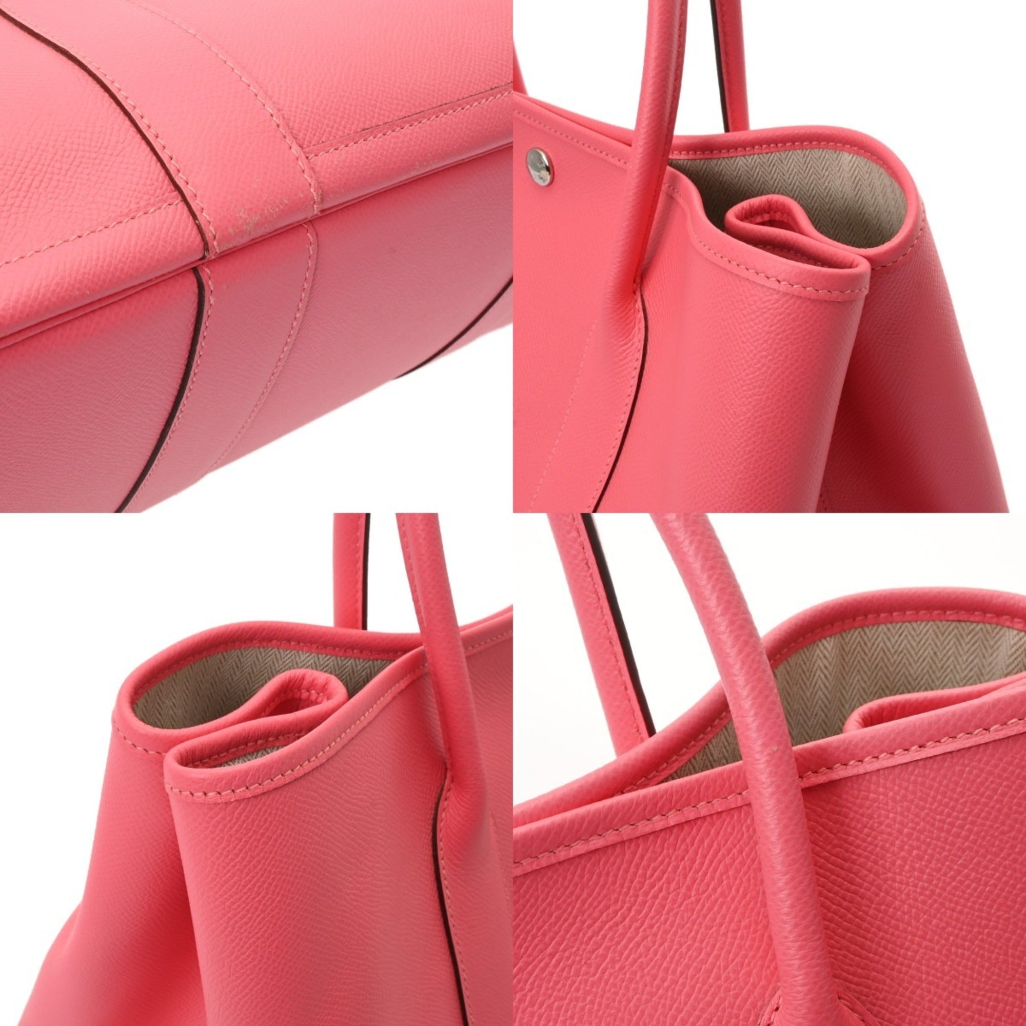 Hermes Rose Azalee Epsom Leather Handbag (Pre-Owned)