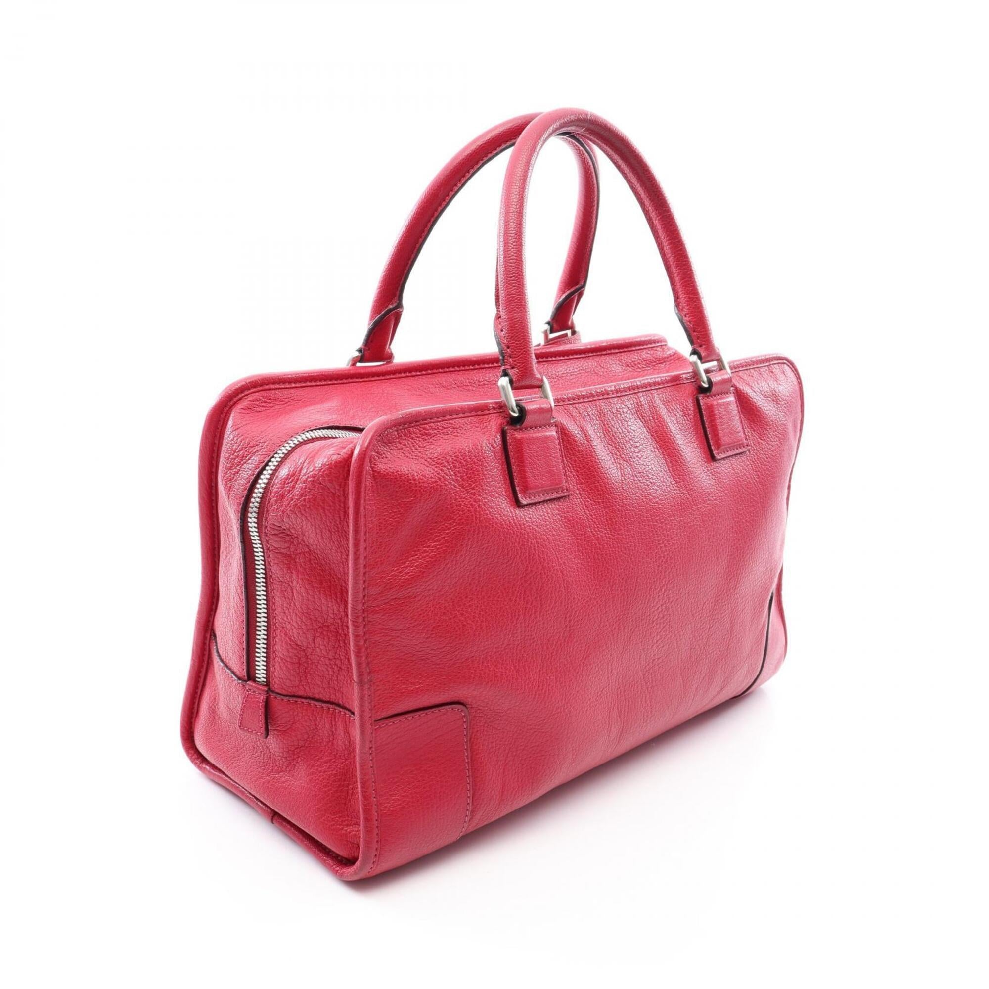 Loewe Red Color Leather Handbag (Pre-Owned)