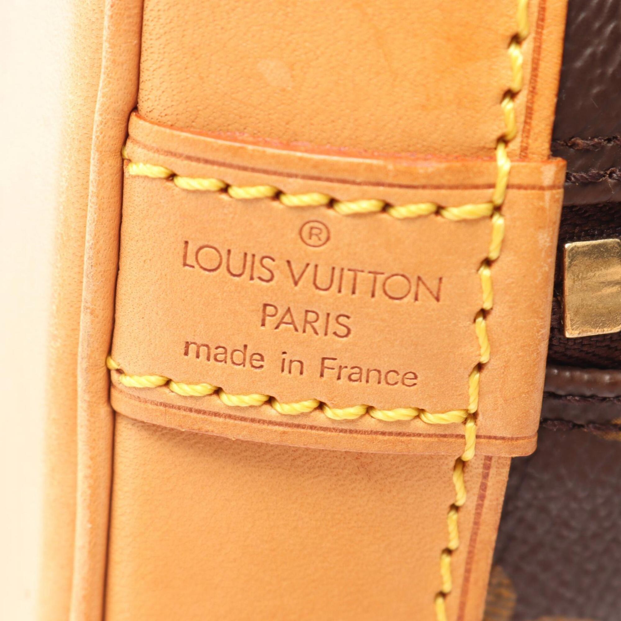Louis Vuitton Brown Coated Canvas Leather Handbag (Pre-Owned)