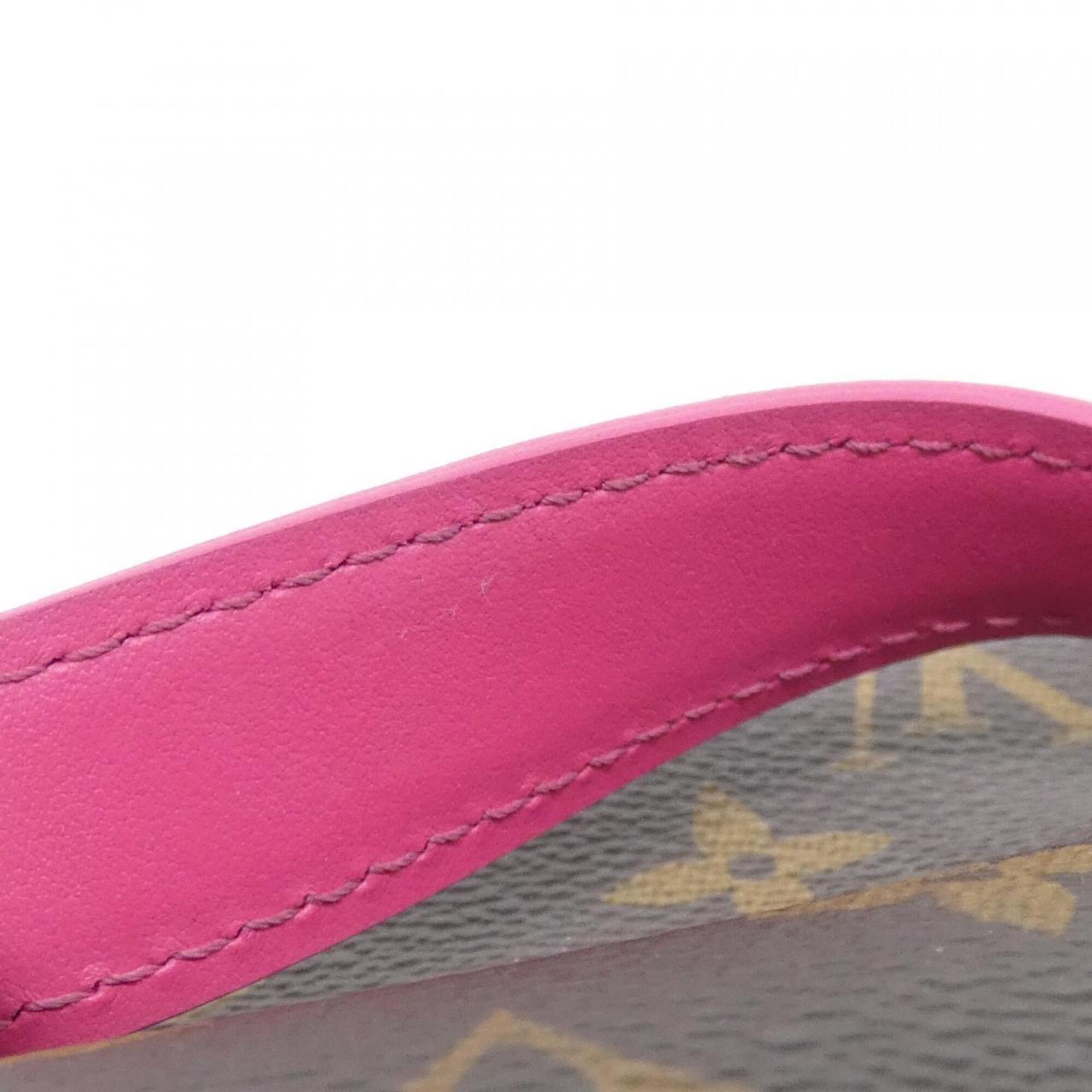 Louis Vuitton Brown Pink Coated Canvas Handbag (Pre-Owned)