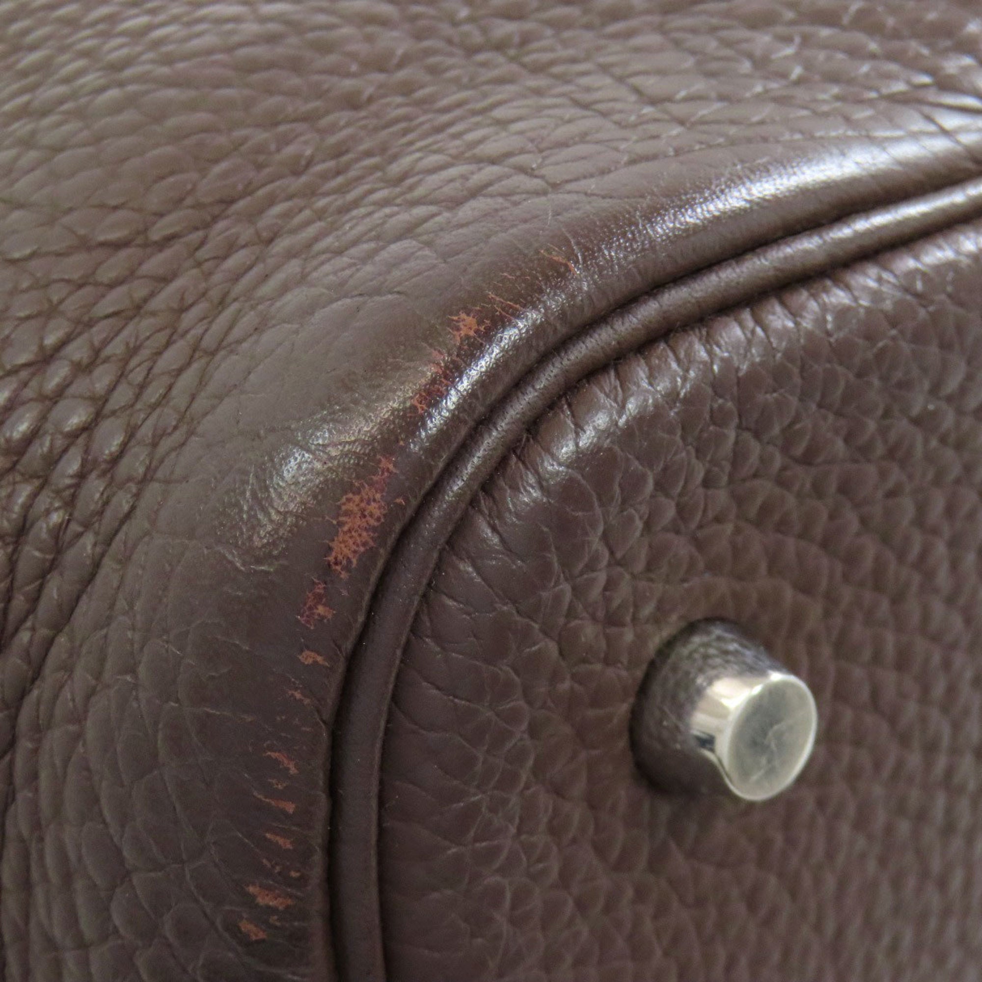 Hermes Brown Leather Handbag (Pre-Owned)