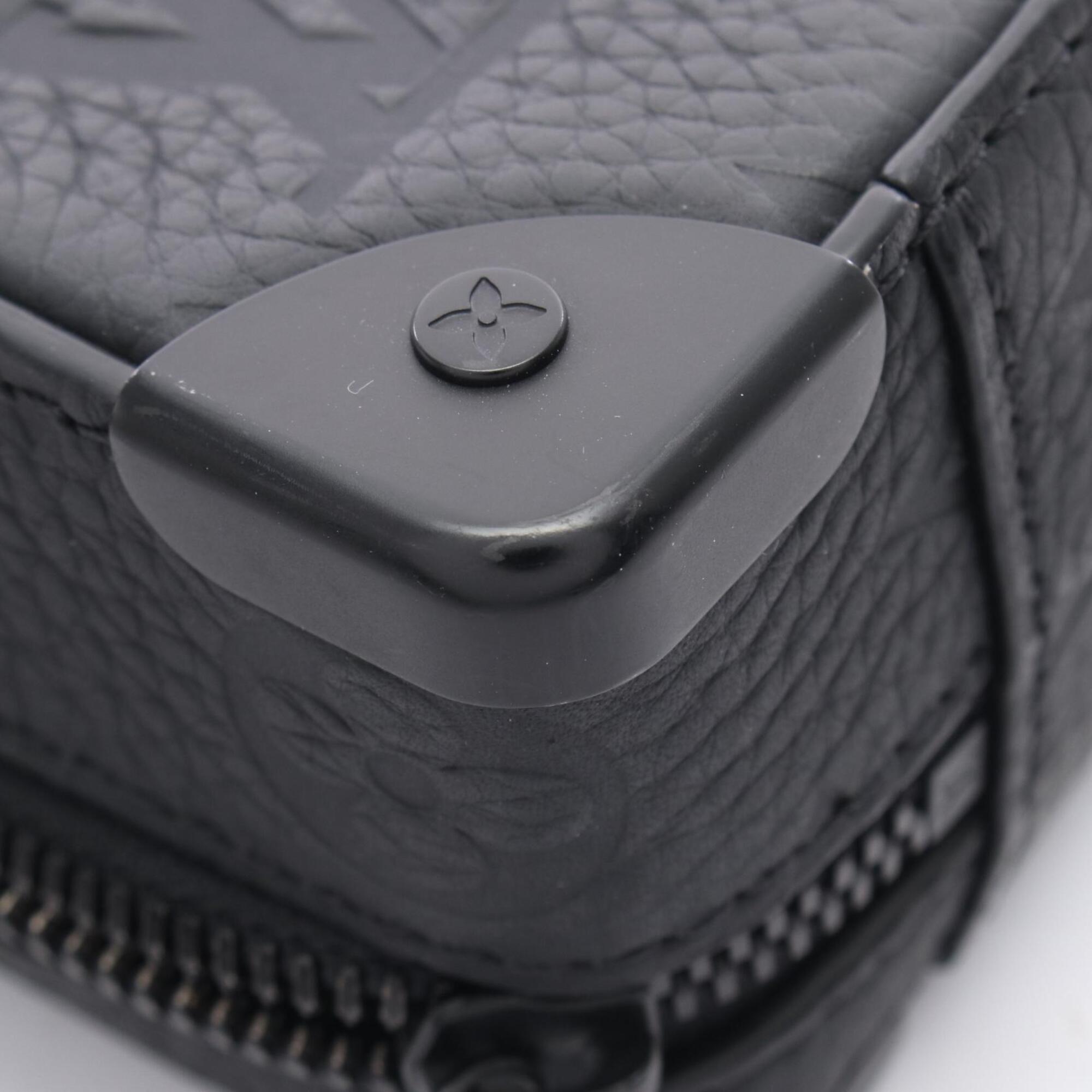 Louis Vuitton Black Noir Monogram Leather Handbag Shoulder Bag (Pre-Owned)