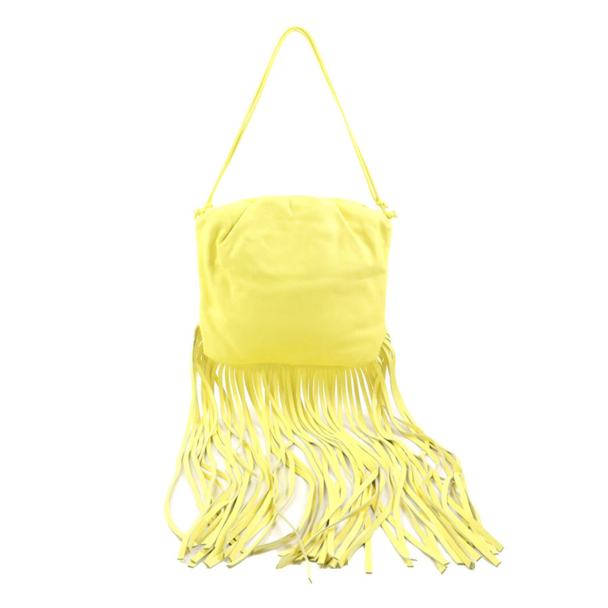 Bottega Veneta Yellow Leather Handbag Shoulder Bag (Pre-Owned)