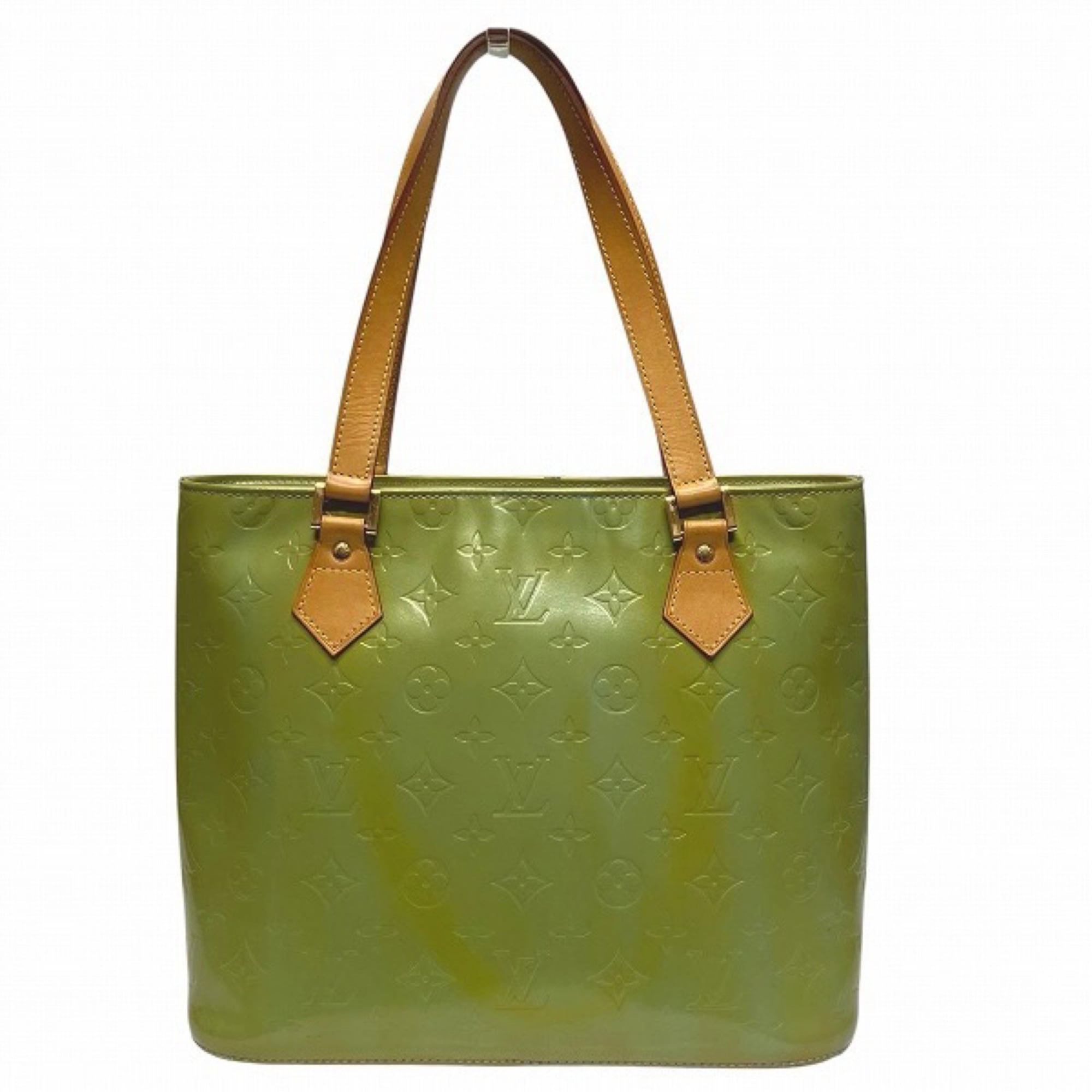 Louis Vuitton Galle Green Patent Leather Tote Bag (Pre-Owned)