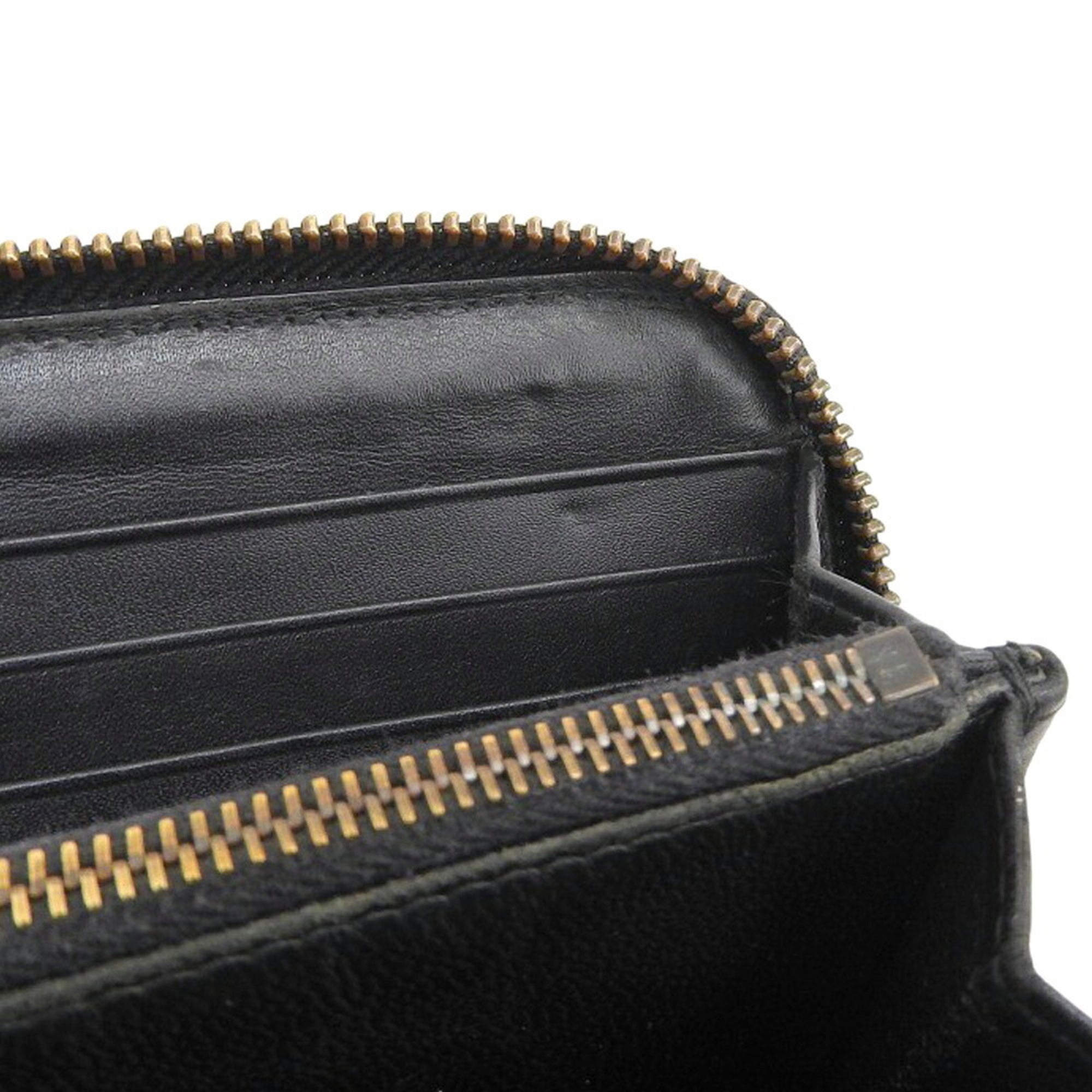 Bottega Veneta Black Intrecciato Long Wallet (Bi-Fold) (Pre-Owned)