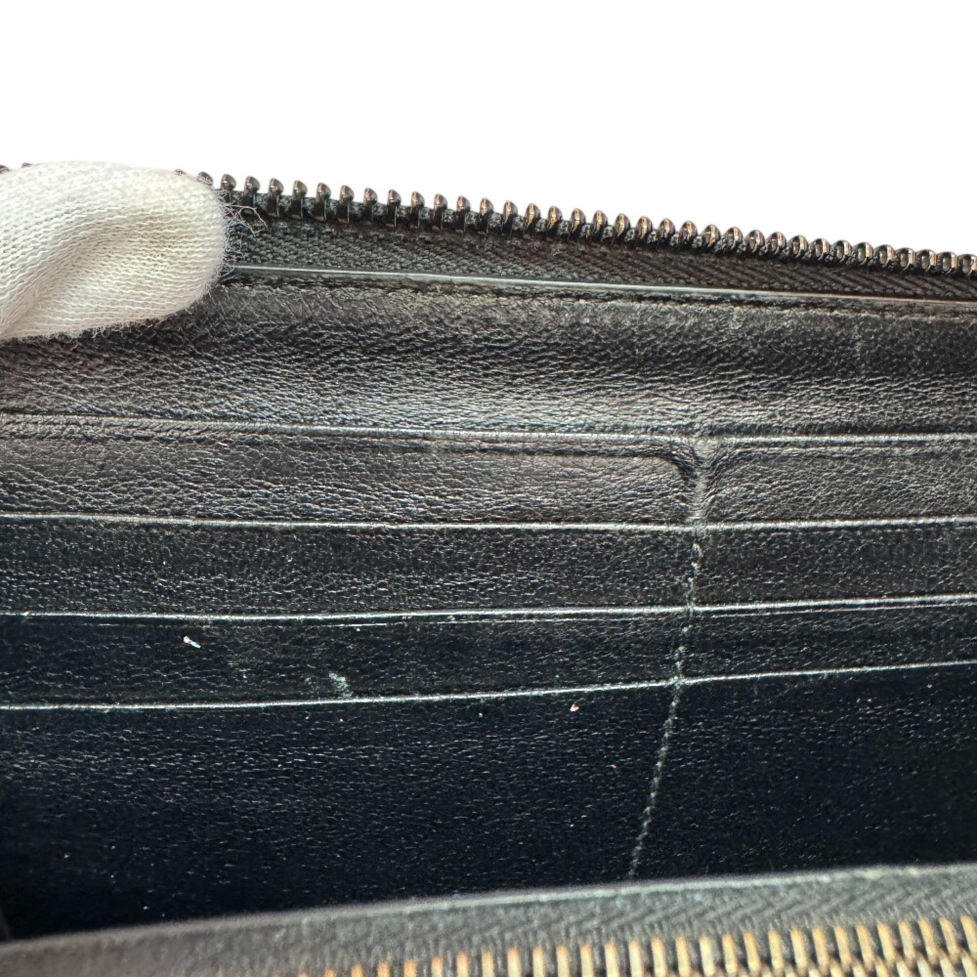 Balenciaga Black Leather Long Wallet (Bi-Fold) (Pre-Owned)
