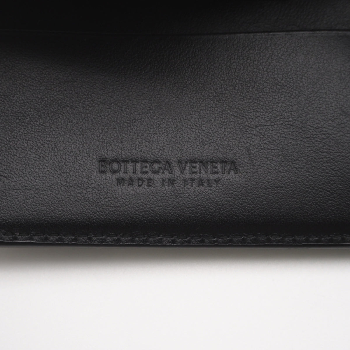 Bottega Veneta Black Leather Wallet (Bi-Fold) (Pre-Owned)