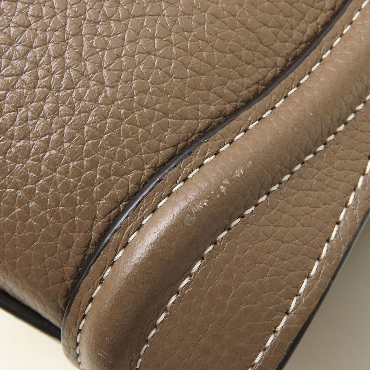 Celine Luggage Grayish Leather Handbag (Pre-Owned)