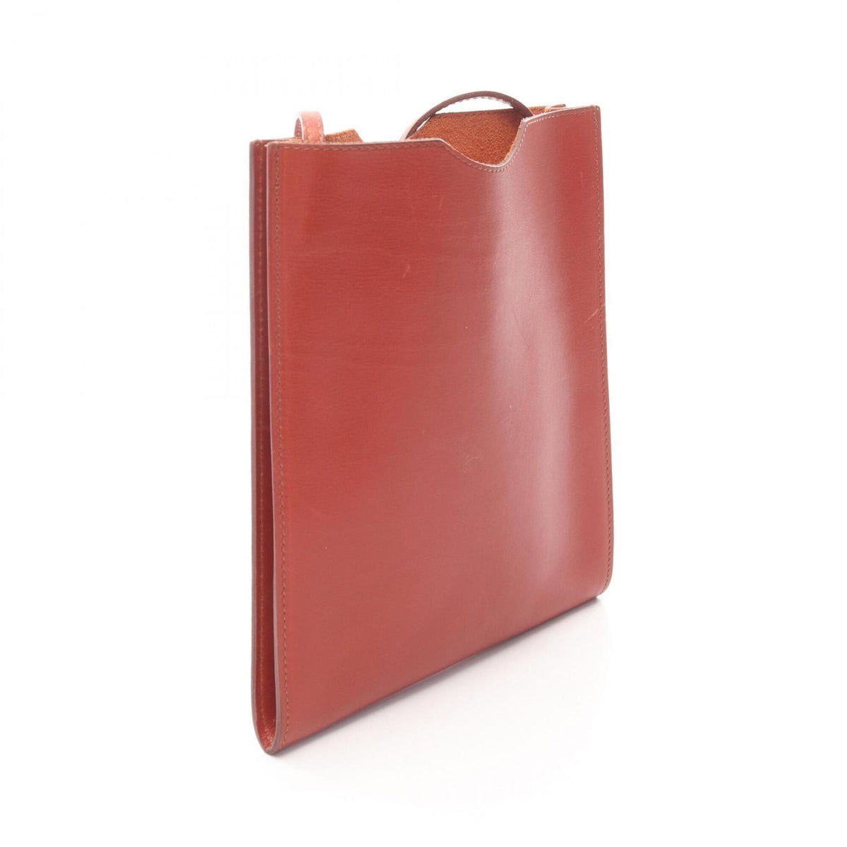 Hermes Brown Box Calf Leather Leather Handbag Shoulder Bag (Pre-Owned)