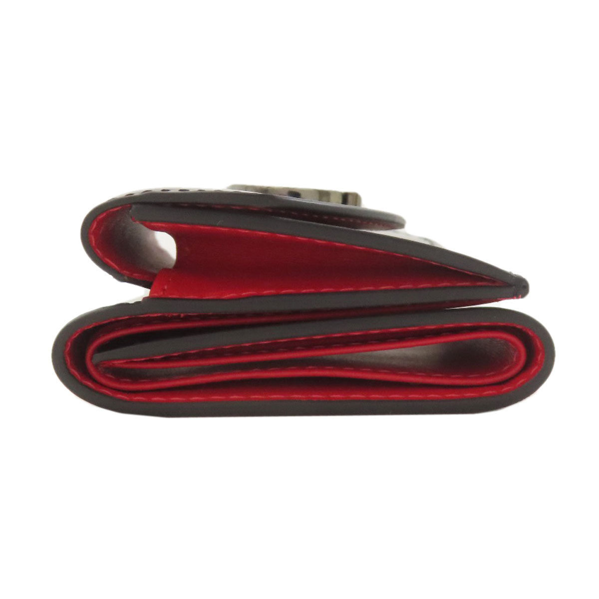 Christian Louboutin Black Patent Leather Wallet (Tri-Fold) (Pre-Owned)