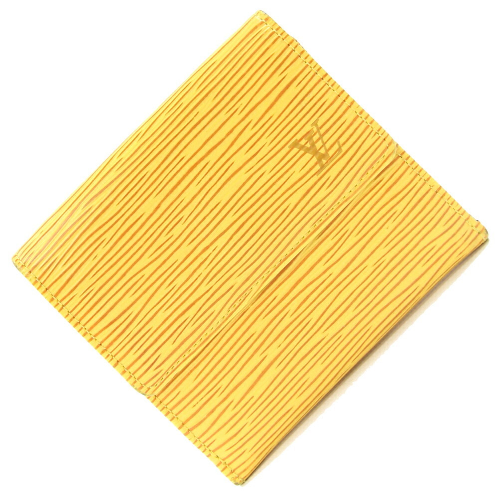 Louis Vuitton Epi Yellow Epi Leather Wallet (Tri-Fold) (Pre-Owned)
