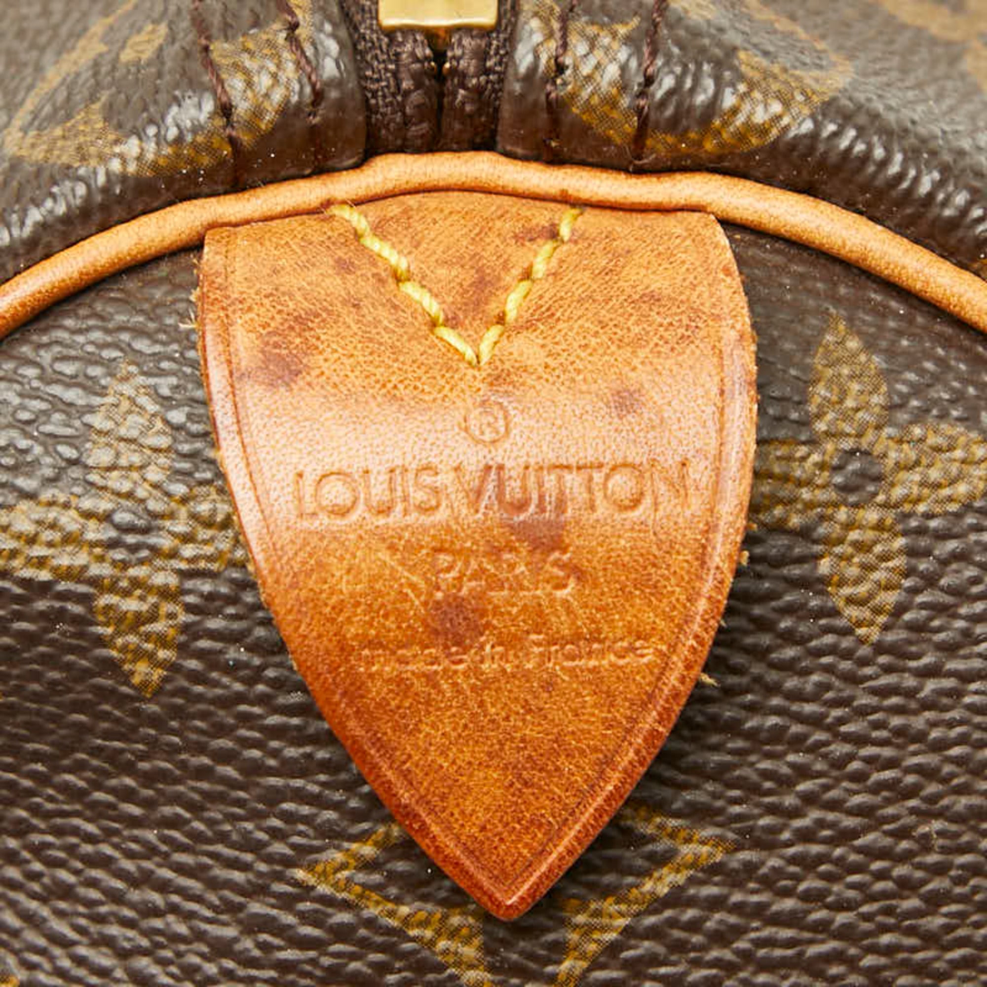 Louis Vuitton Brown Pvc Leather Boston Bag Handbag (Pre-Owned)