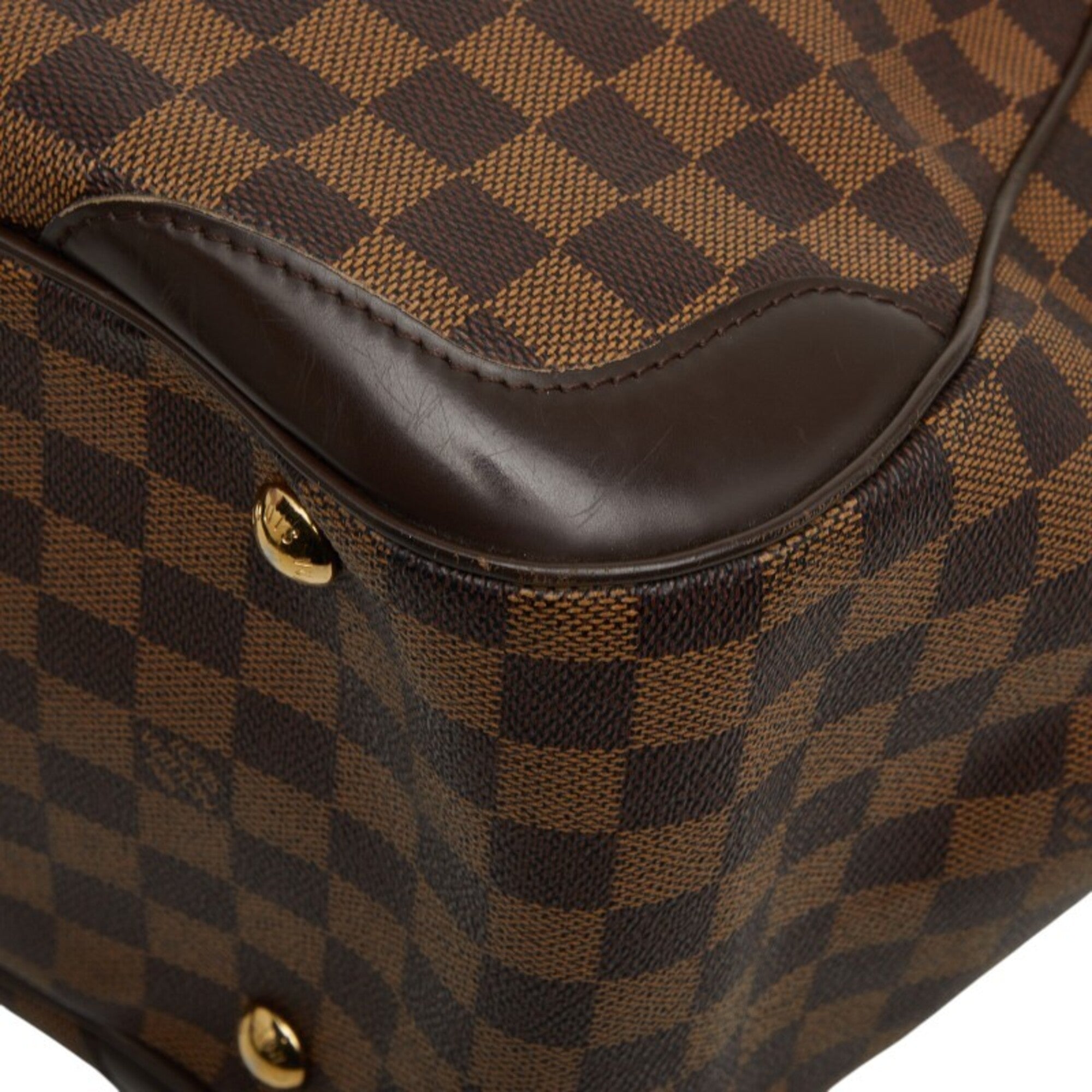 Louis Vuitton Brown Pvc Leather Handbag Tote Bag (Pre-Owned)