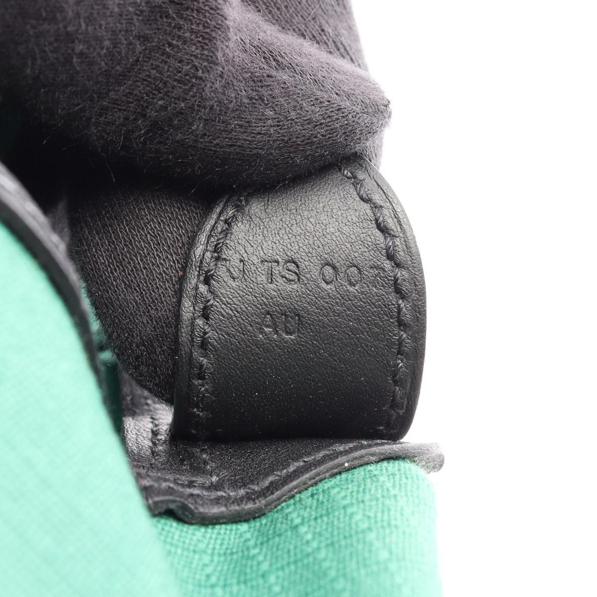 Hermes Black Green Swift Leather Backpack (Pre-Owned)