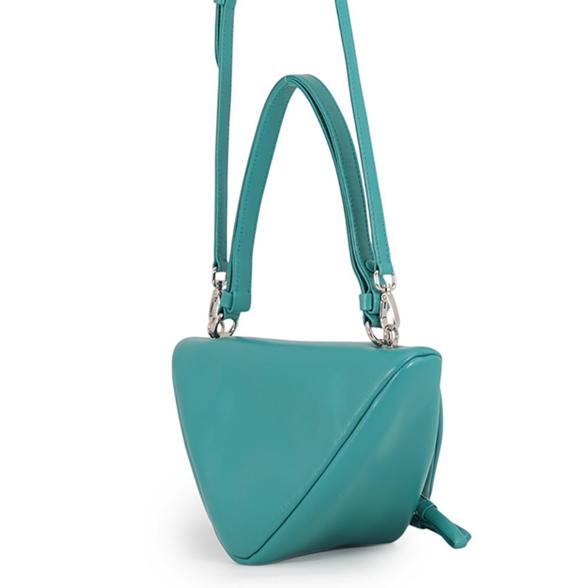 Prada Green Turquoise Leather Handbag (Pre-Owned)