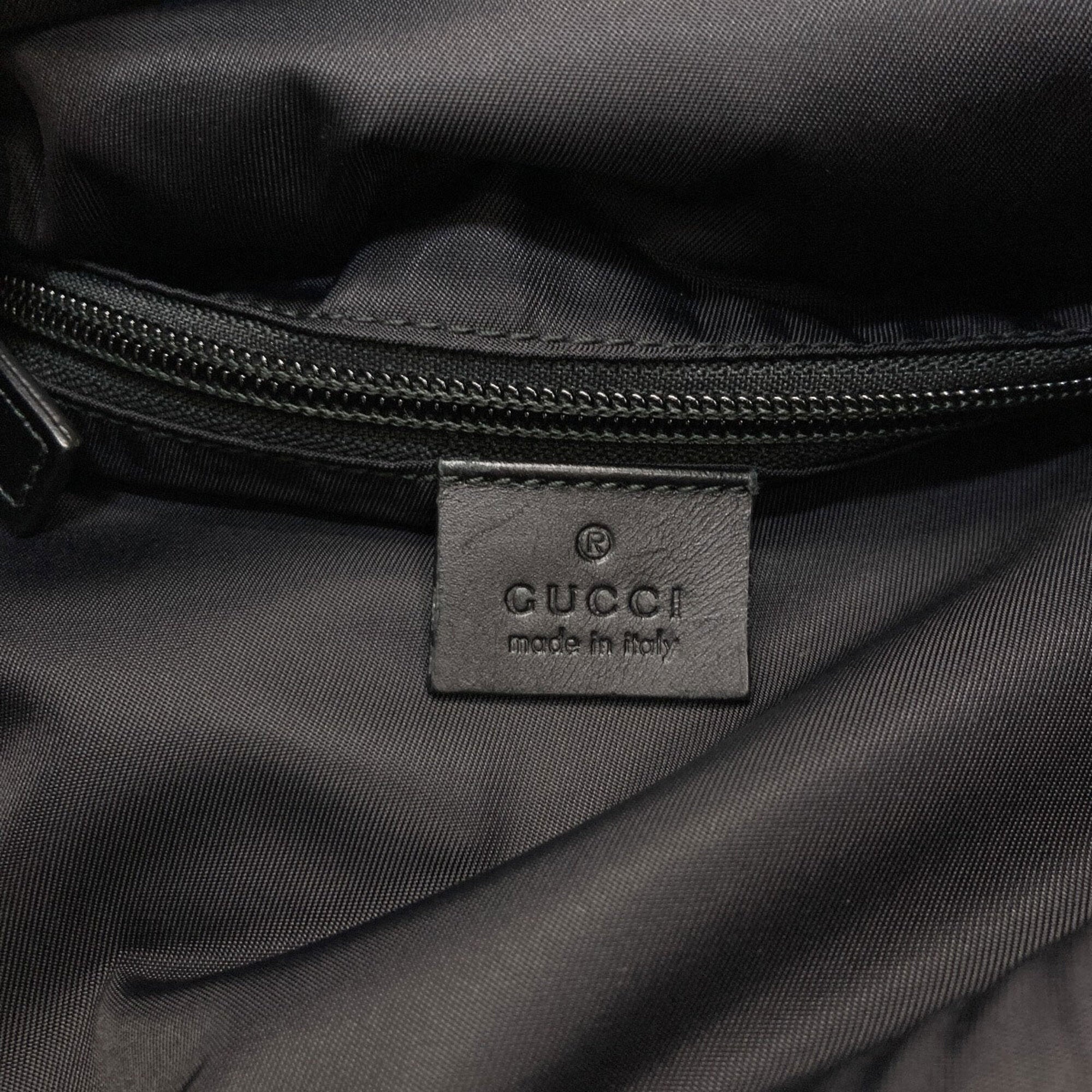Gucci Black Canvas Backpack (Pre-Owned)