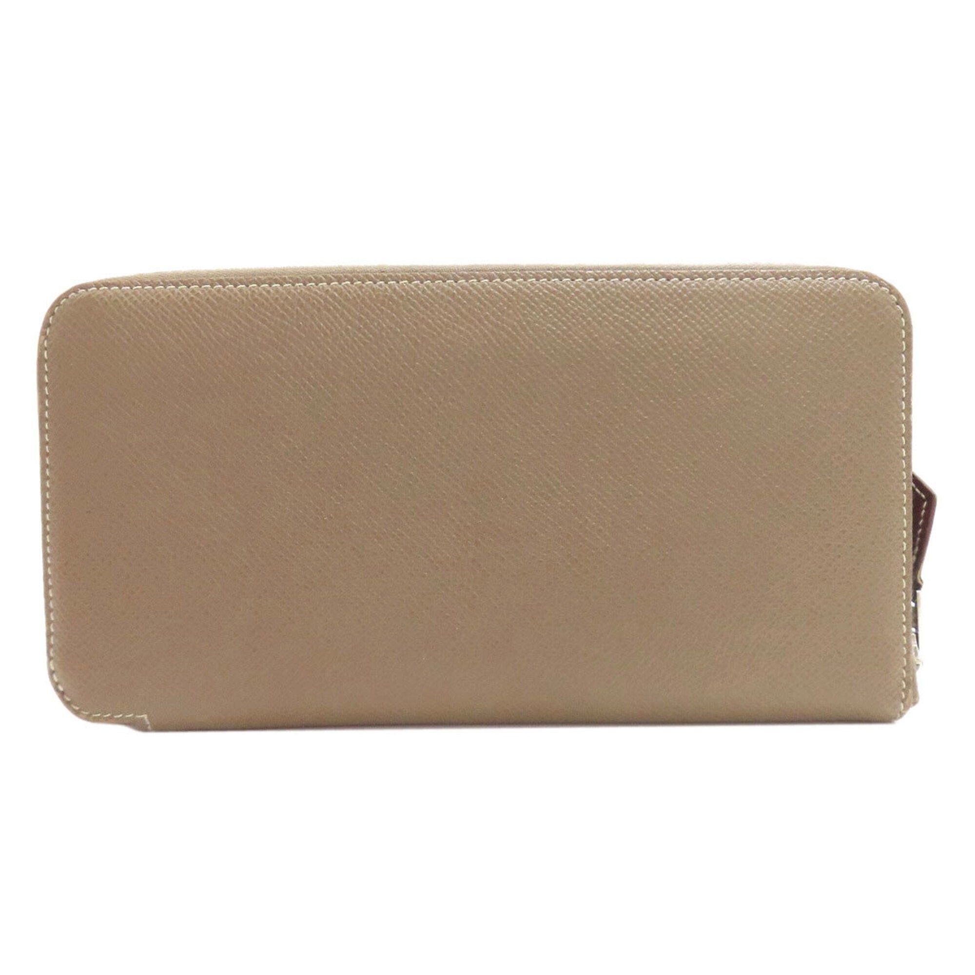 Hermes Etoupe Gray Epsom Leather Long Wallet (Bi-Fold) (Pre-Owned)