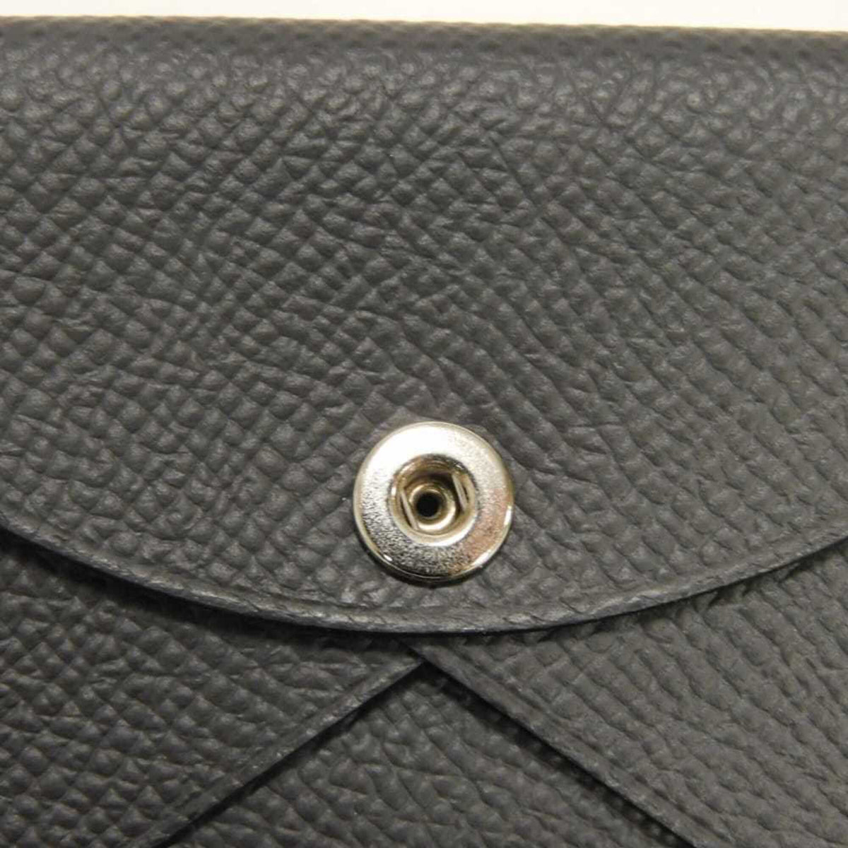 Hermes Dark Gray Graphite Epsom Leather Coin Purse/Coin Case (Pre-Owned)