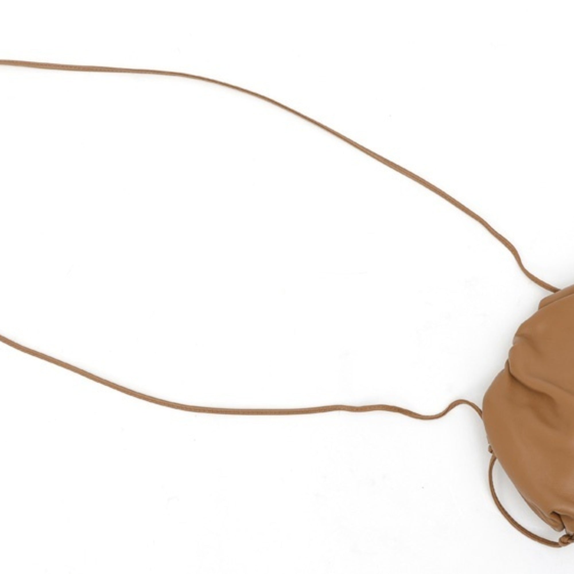 Bottega Veneta Camel Leather Pouch (Pre-Owned)