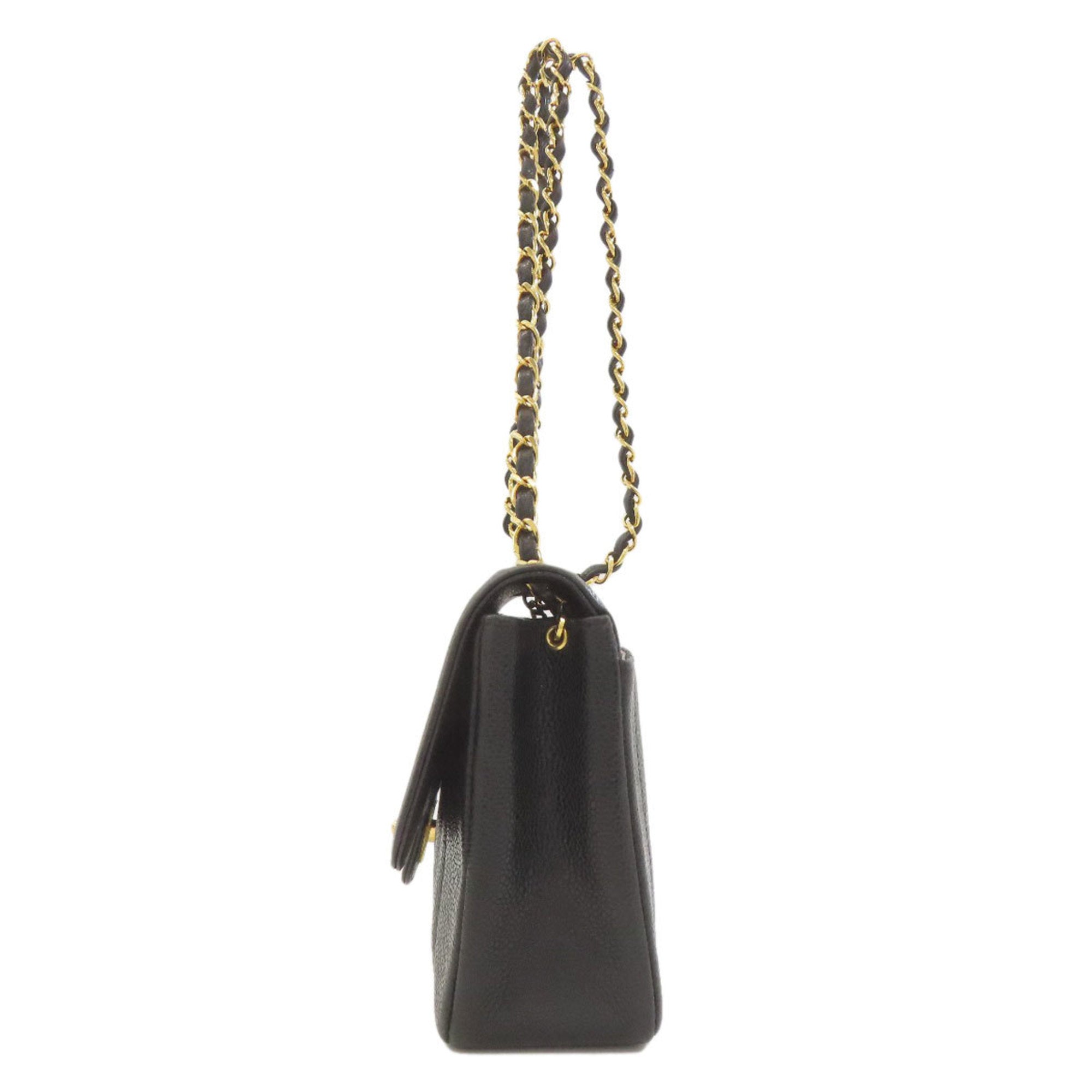 Chanel Black Leather Shoulder Bag (Pre-Owned)