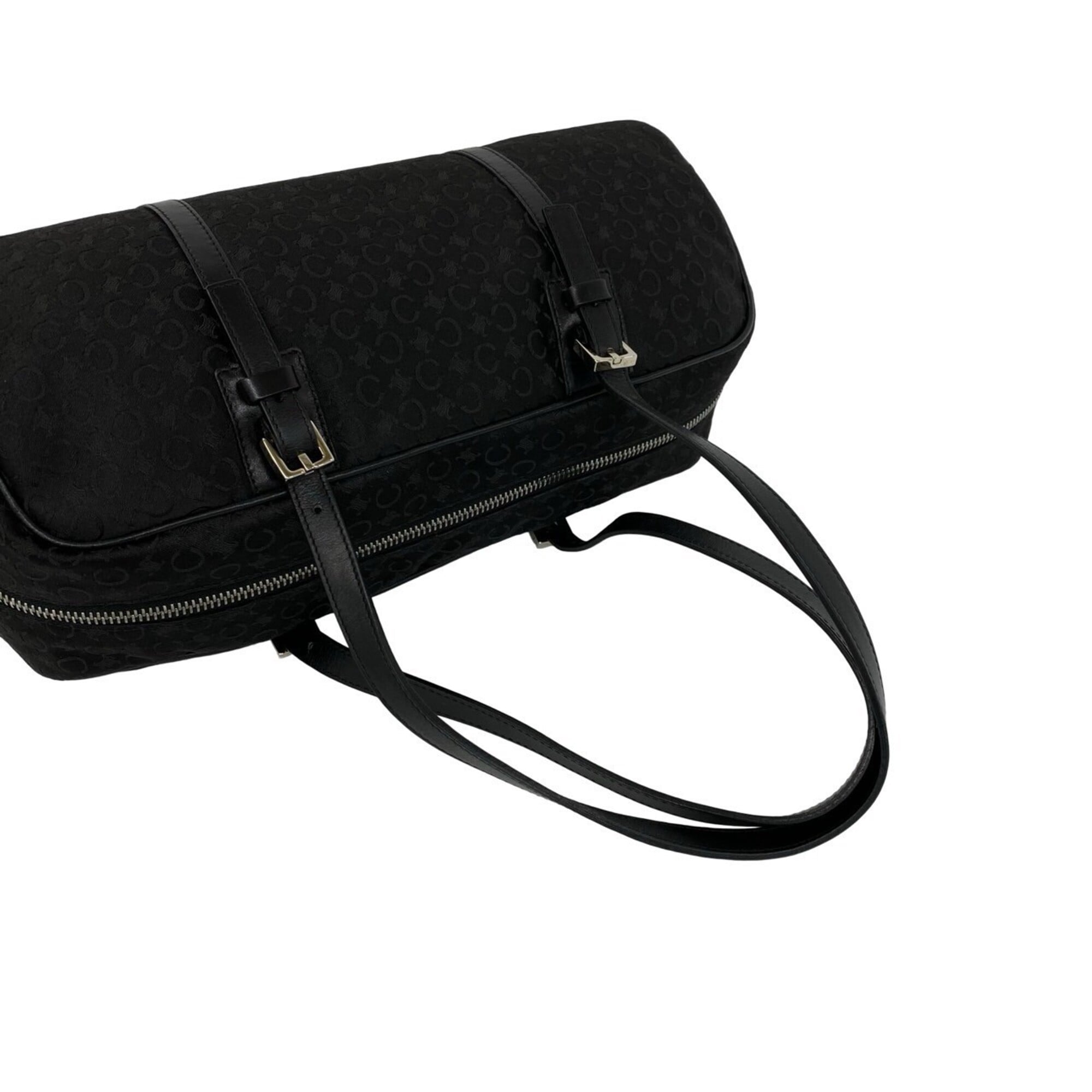 Celine Black Canvas Leather Handbag (Pre-Owned)