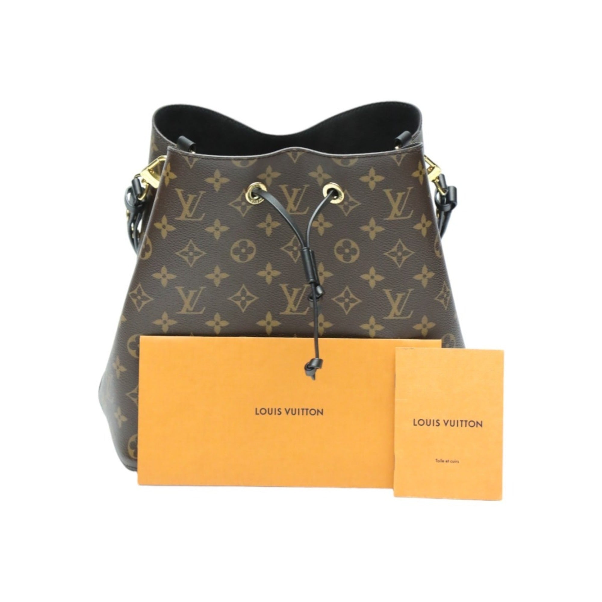 Louis Vuitton Brown Noir Monogram Canvas Shoulder Bag (Pre-Owned)